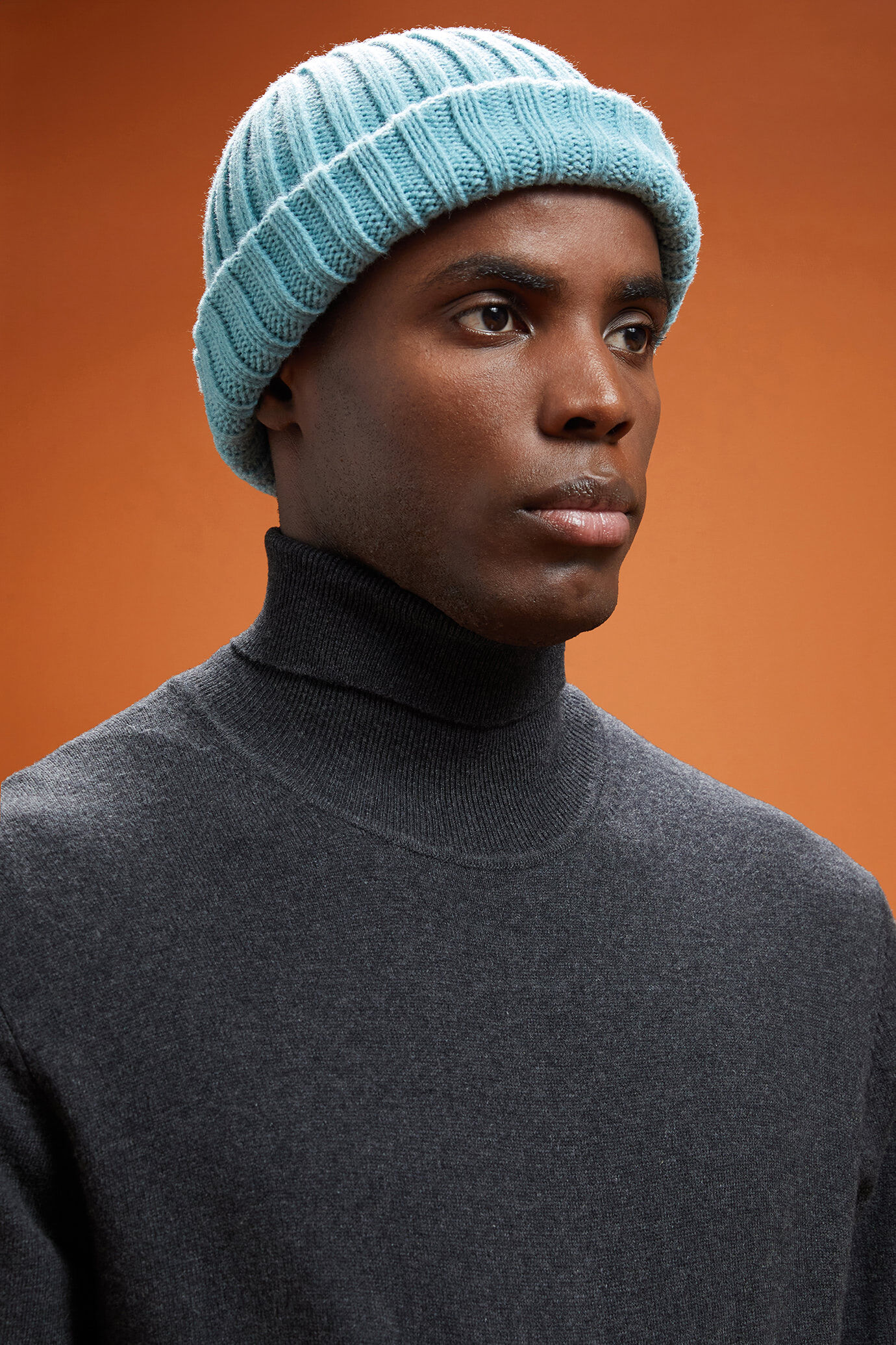 Berretto uomo in maglia a coste Wool Blend image number 1