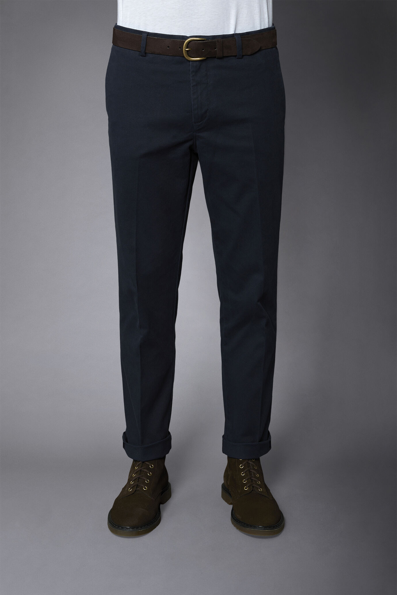 Pantalone chino uomo costruzione armaturata regular fit image number 3