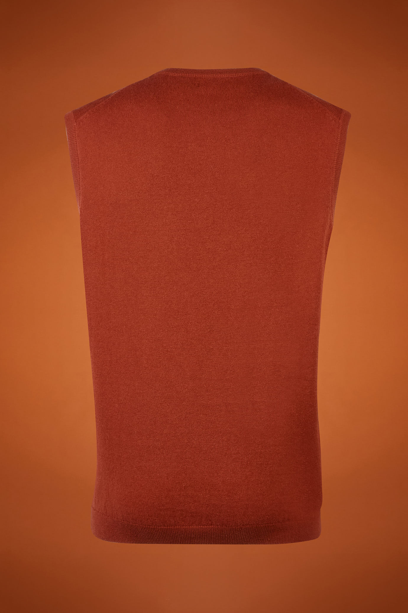 Gilet uomo girocollo lana e cotone regular fit image number 5