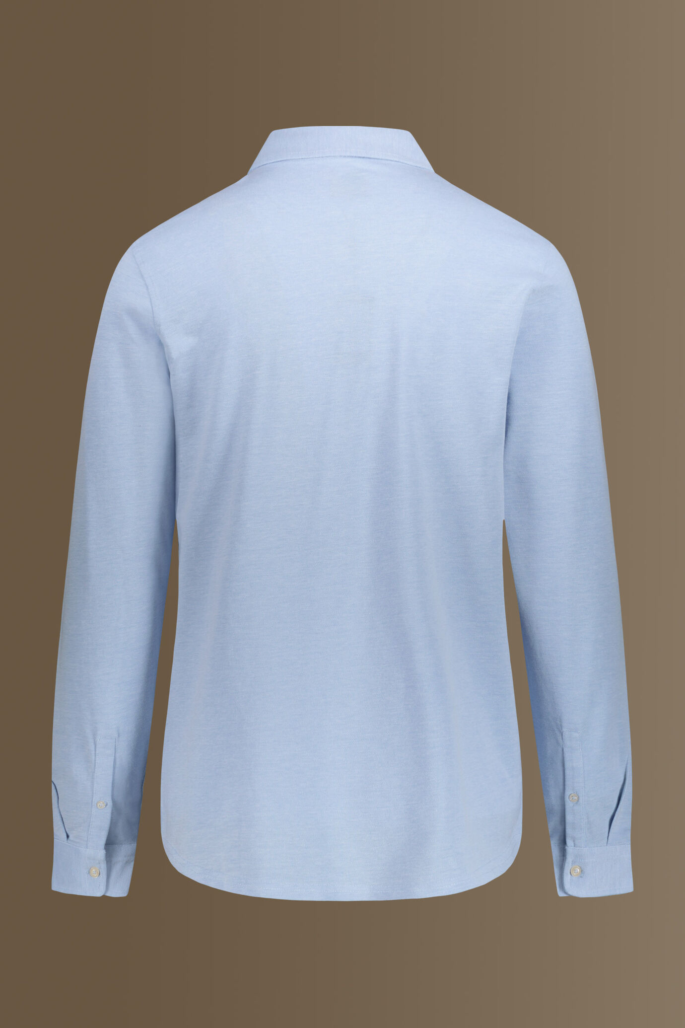 Polo shirt long sleeves 100% cotton piquet solid colour image number 1