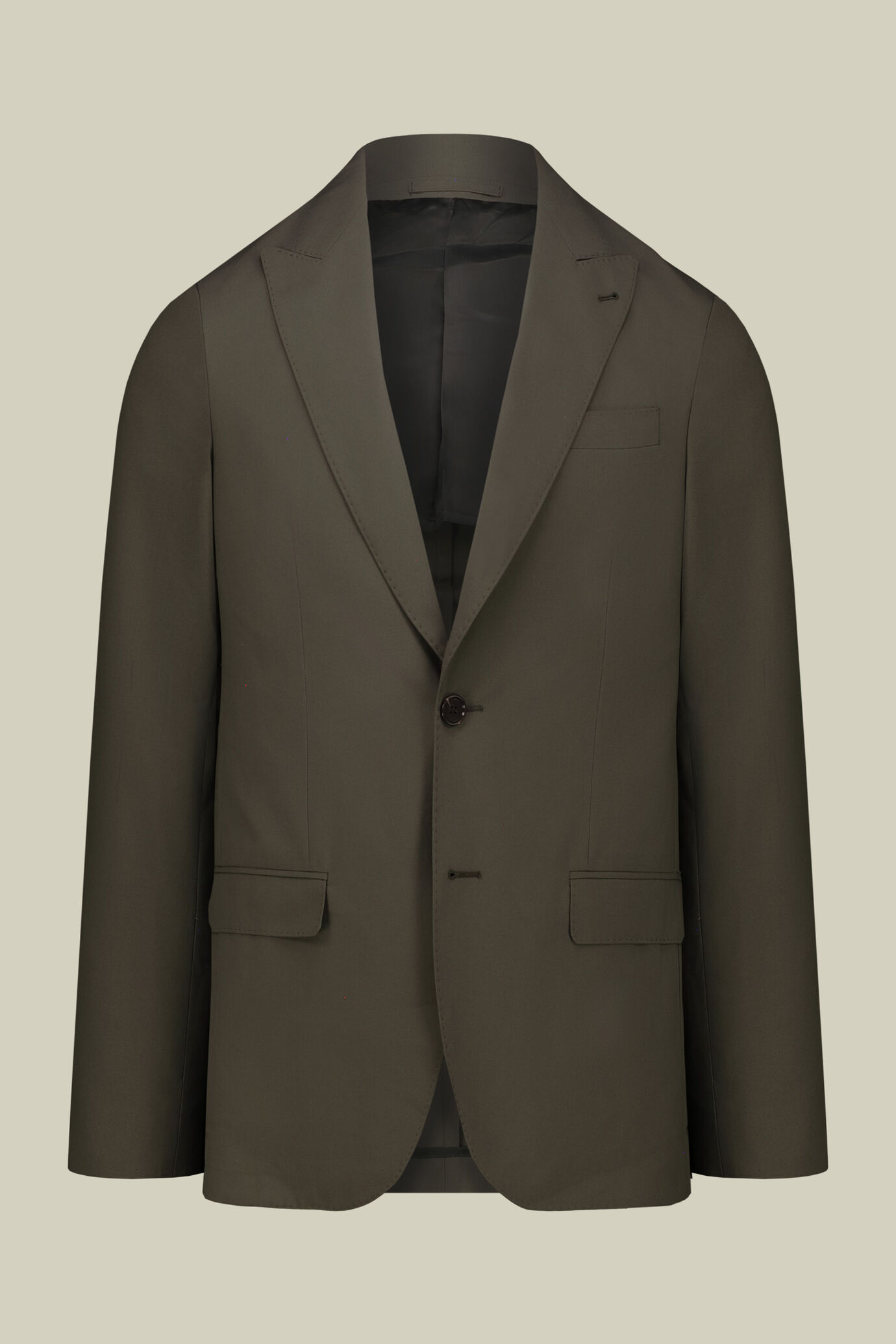 Einfarbiges Herrenanzug mit Sakkokragen und regular fit