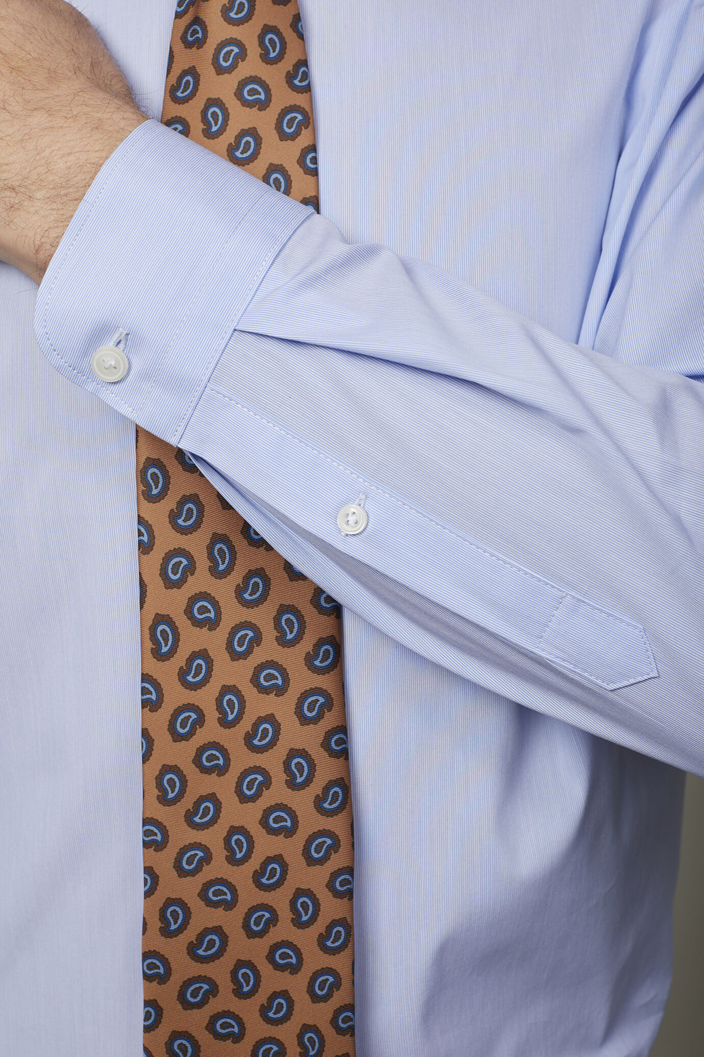 Men's tech shirt classic collar nylon fabric regular fit image number 4