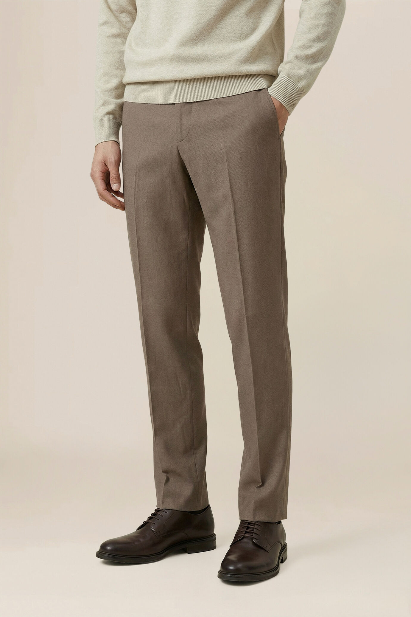 Herrenhose aus Leinen-Baumwoll-Mischgewebe image number 1