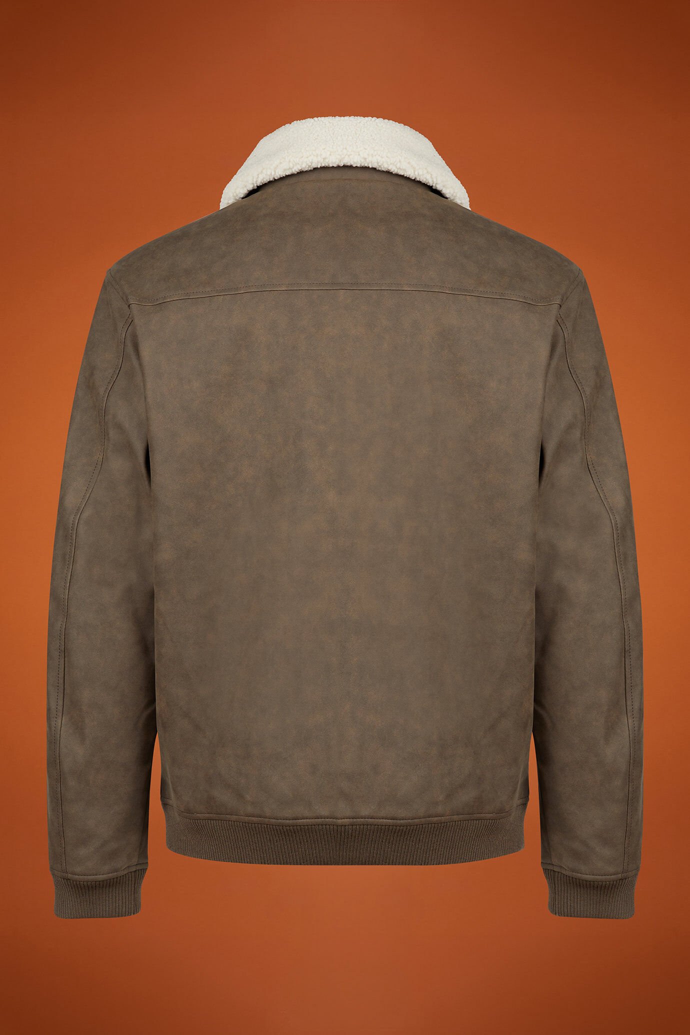 Giubbino in ecopelle imbottita regular fit image number 5