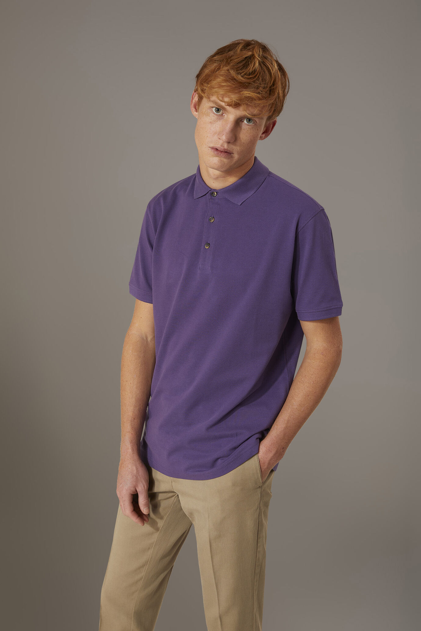 Polo manica corta 100% cotone piquet image number 0