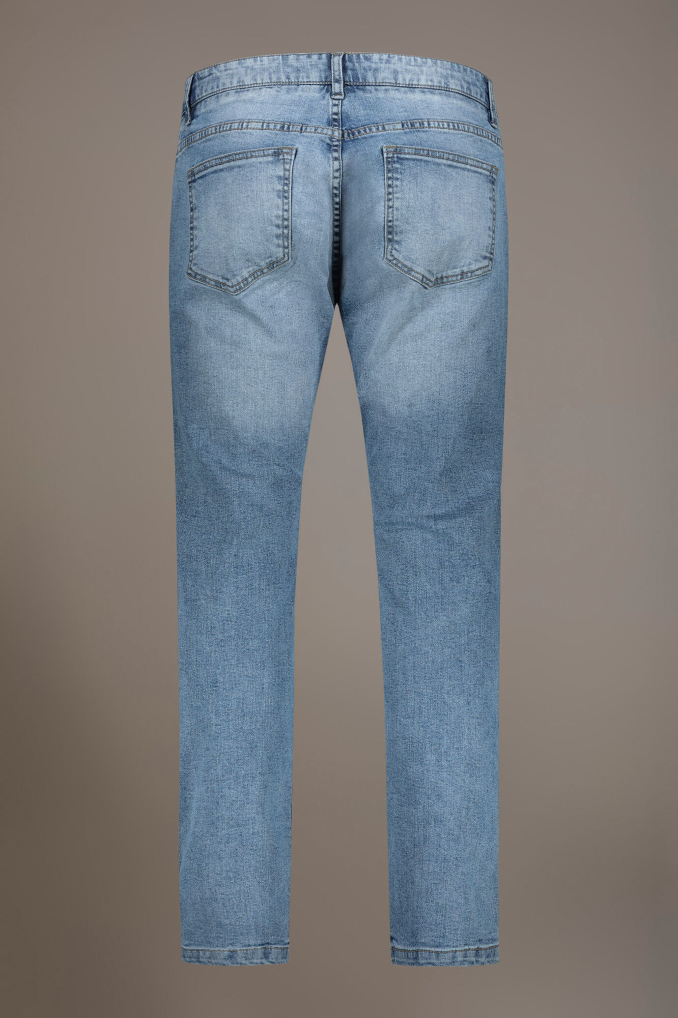 Jeans 5 pockets regular fit denim fabric image number 6