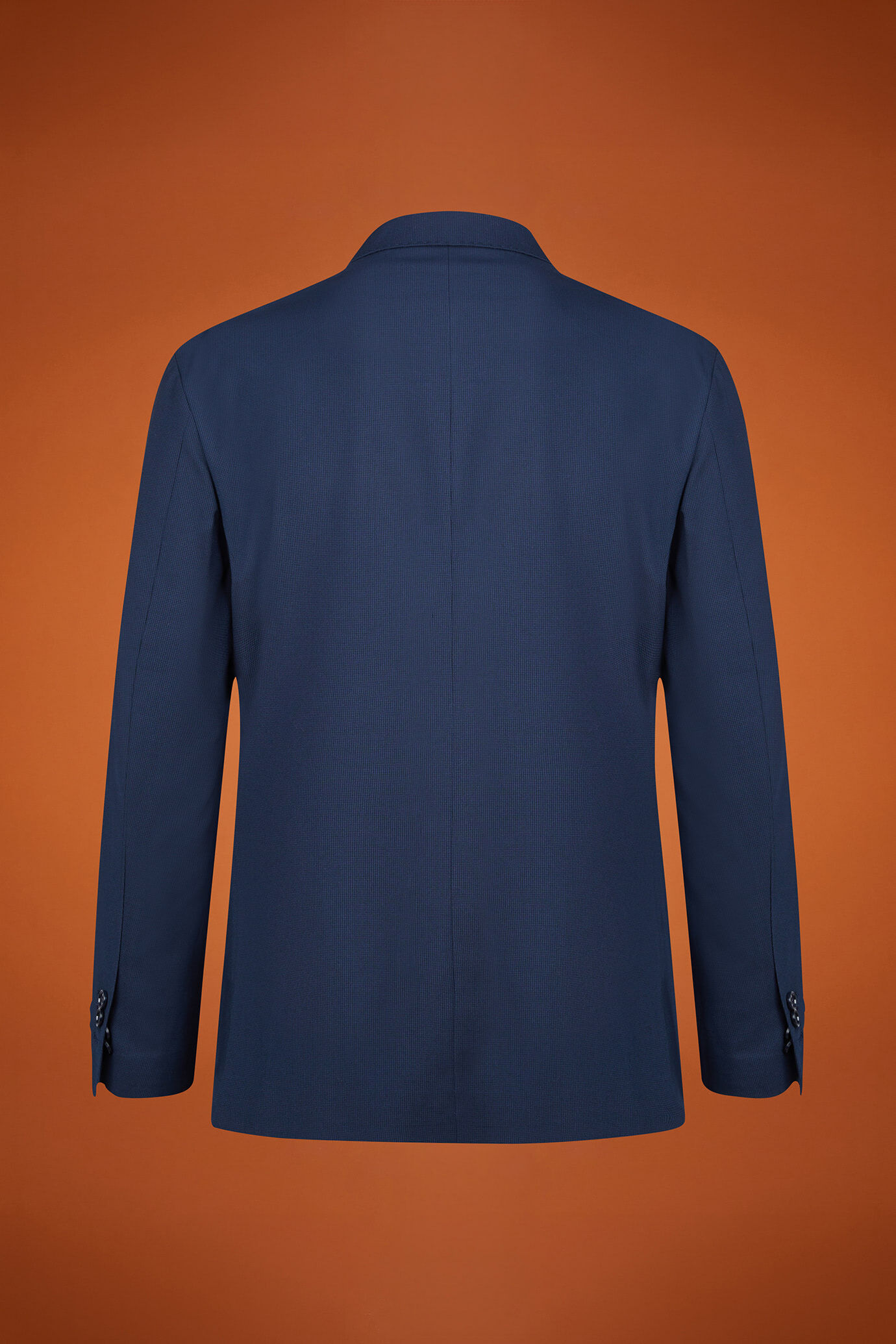 Einreihiger Herrenanzug in normaler Passform mit Mikro-Hahnentritt-Design image number 5