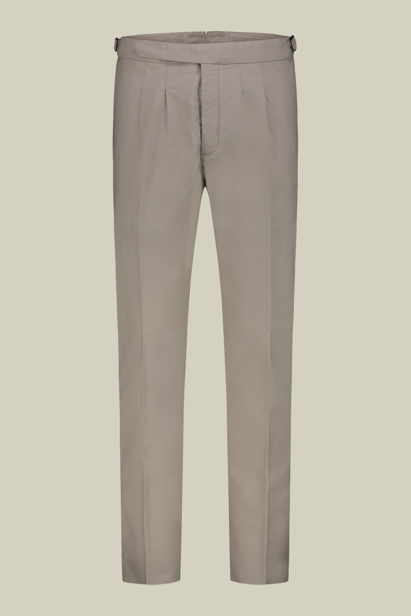 Pantalon pour homme &agrave; double pinces et boucles lat&eacute;rales