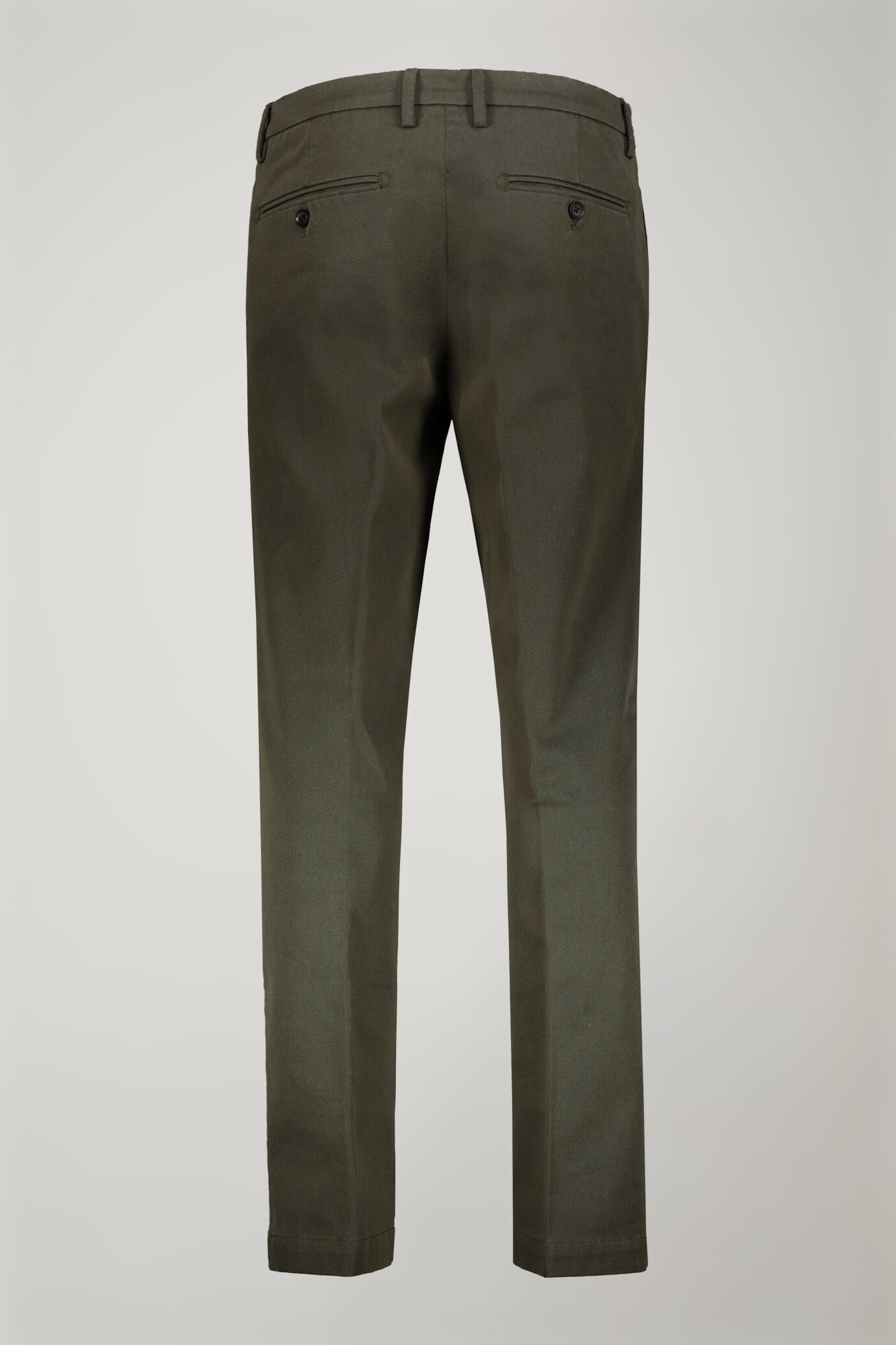 Pantalone chino uomo tessuto cotone mano lana cavalry twill image number 1