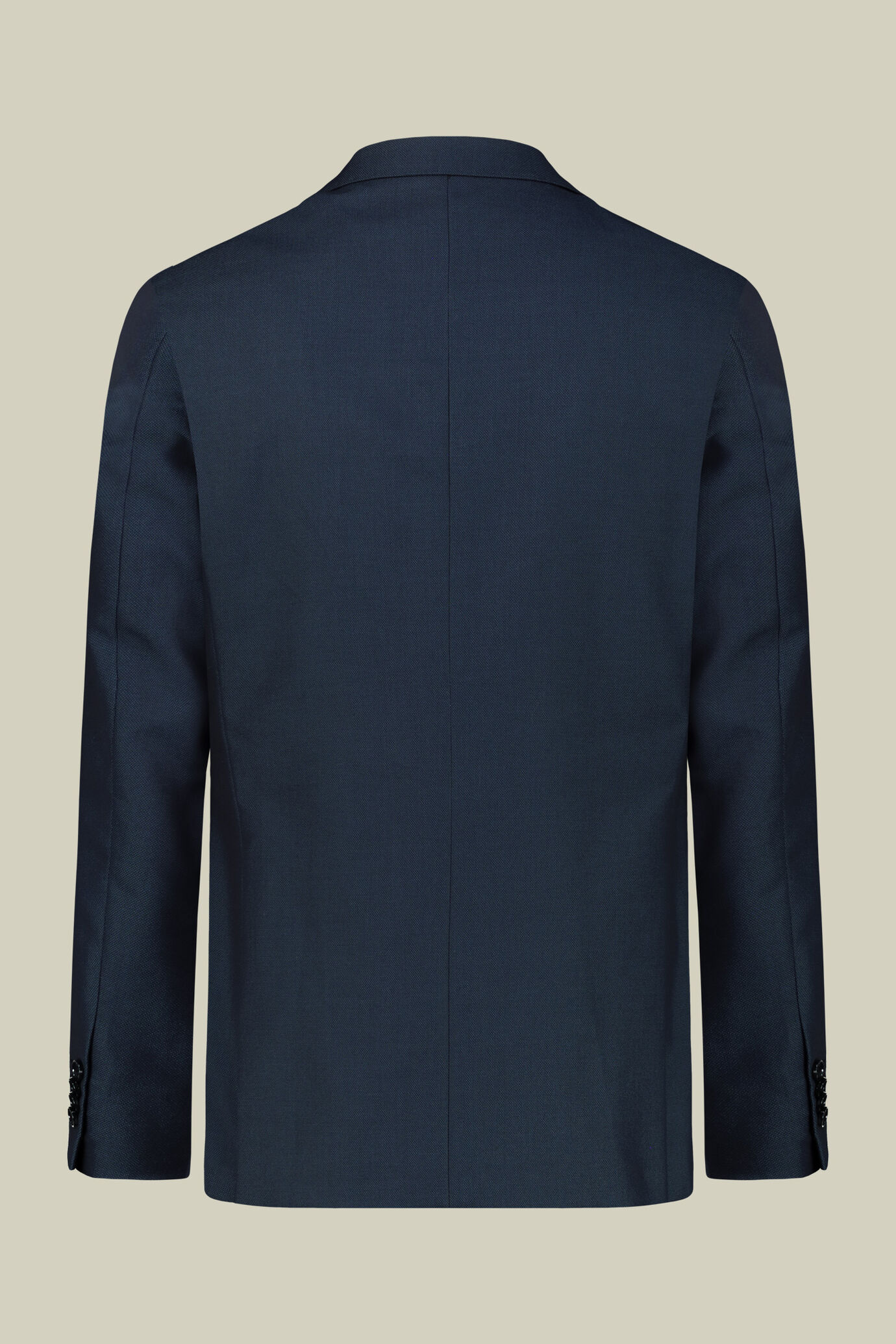 Men's single-breasted suit with birdseye pattern, regular fit