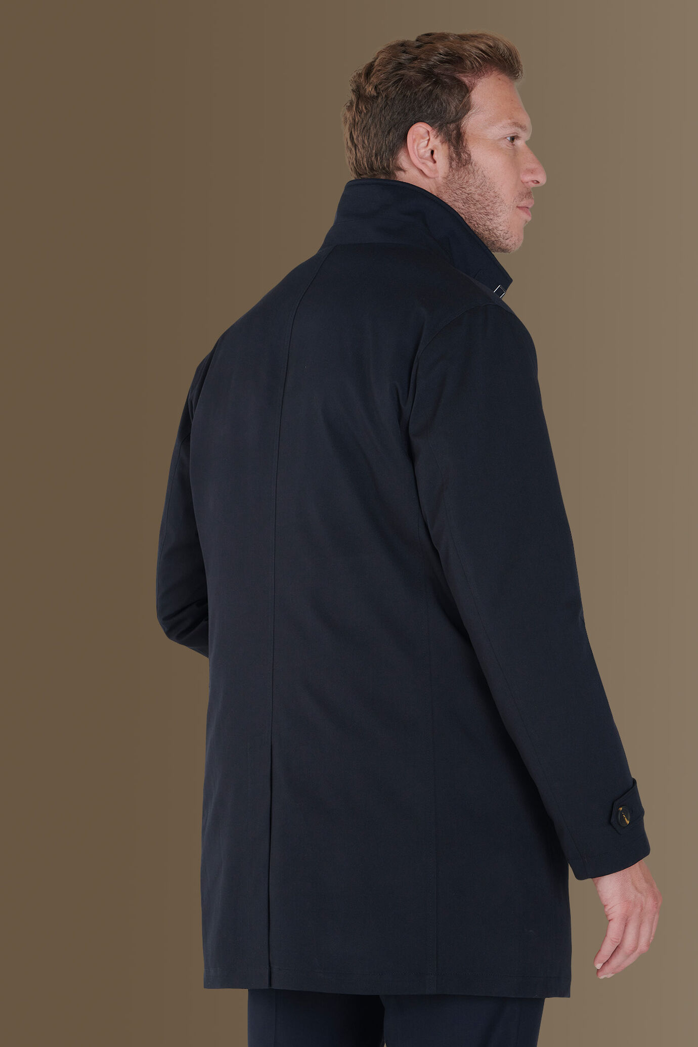 Coated padded tech trench image number 2