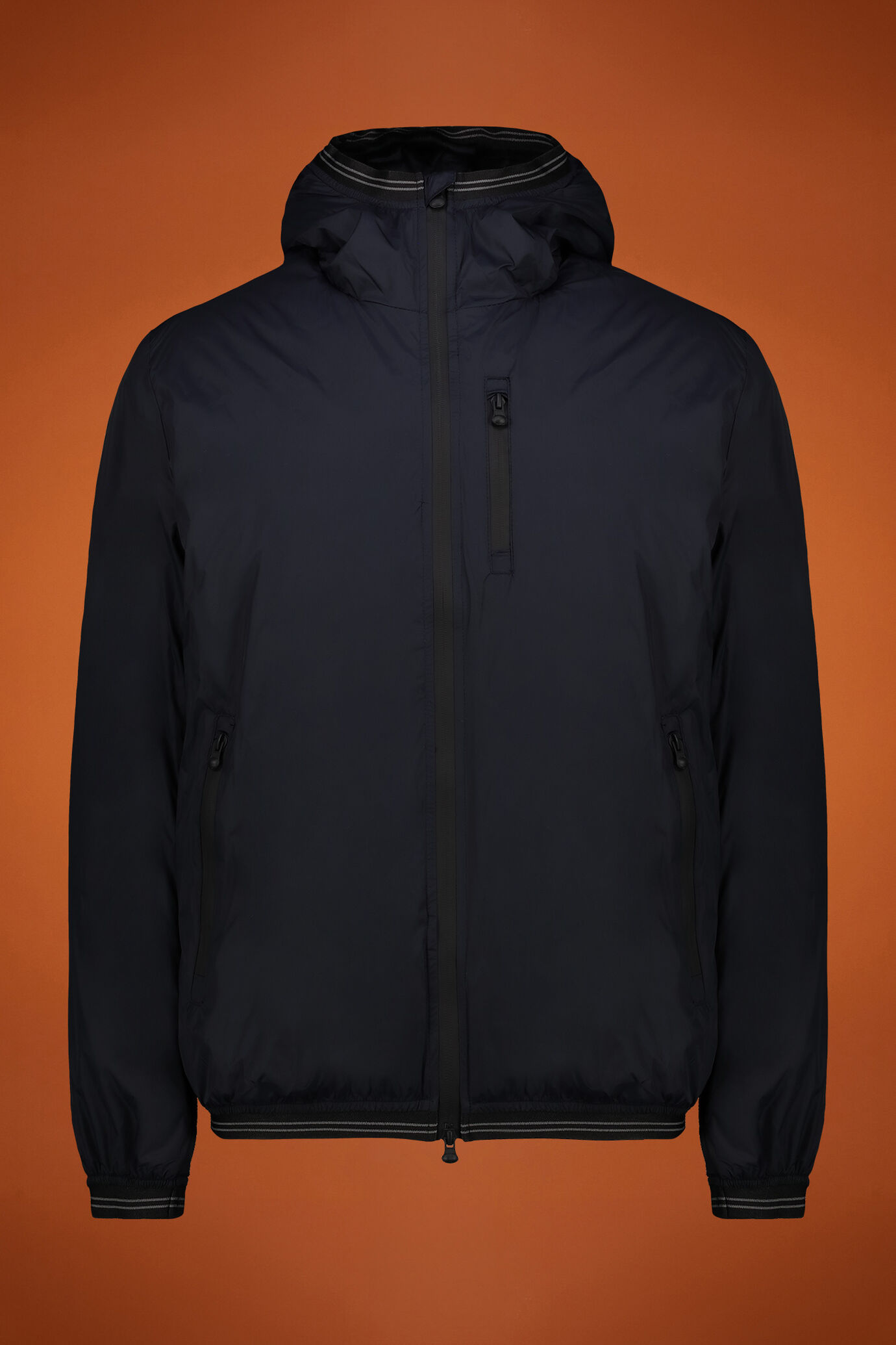 Technische Herrenjacke mit Kapuze und Innenfutter