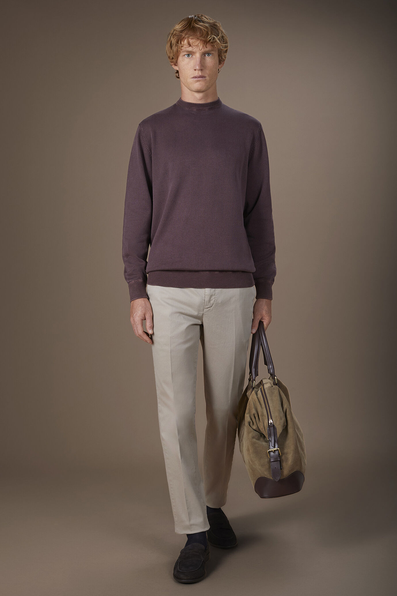 Herren-Pullover mit 100% Baumwolle in normaler Passform image number 1