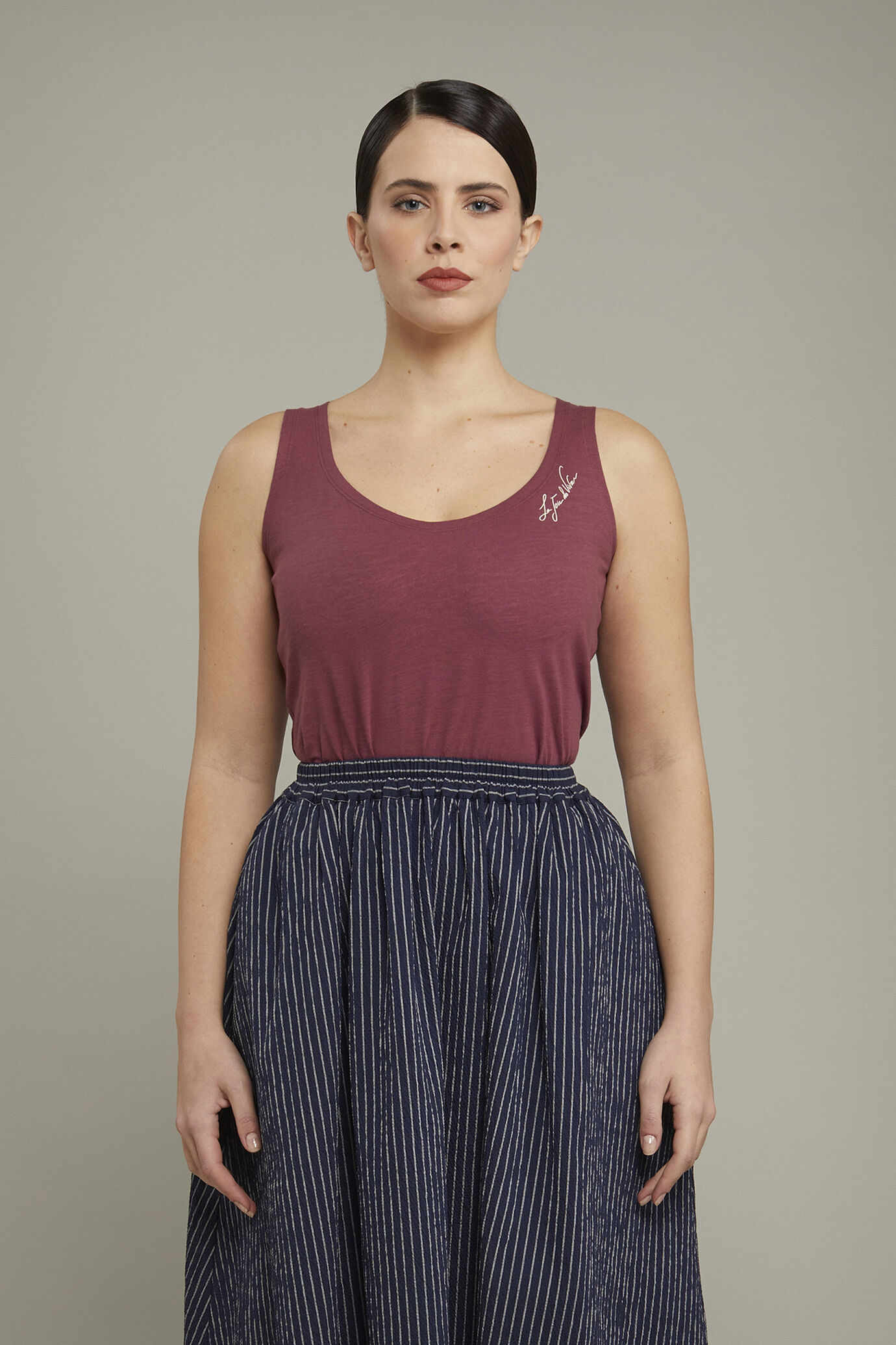Damen-Tanktop aus 100 % Baumwolle in normaler Passform image number 2