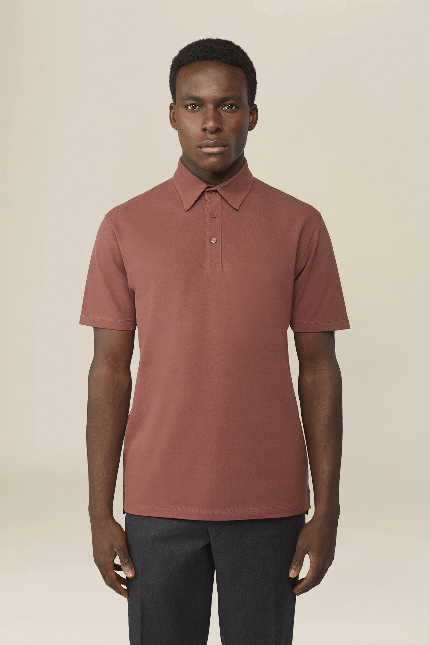 Polo uomo in 100% cotone piquet regular fit image number 0