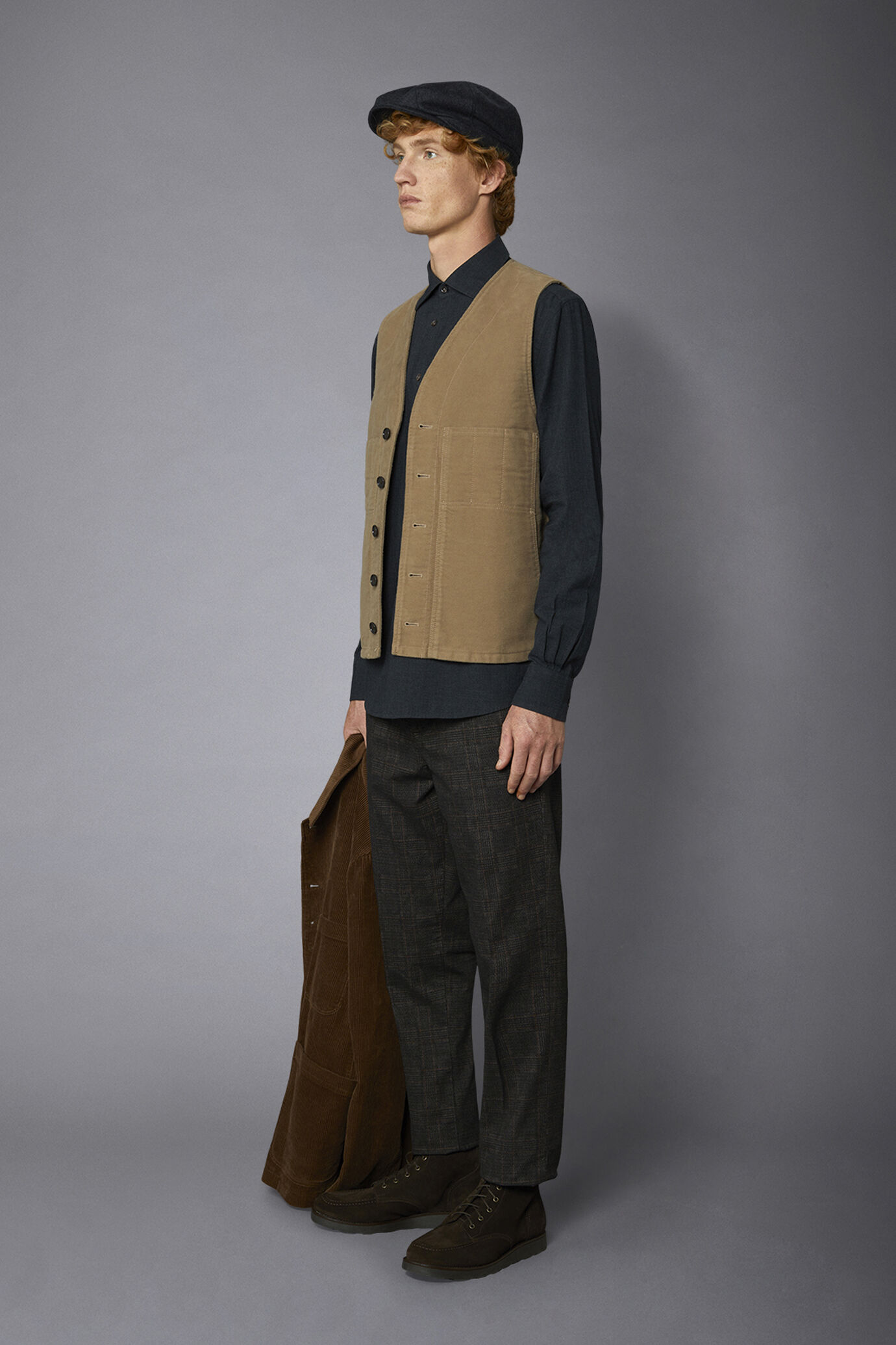 Pantalone chino uomo principe di galles regular fit image number 1
