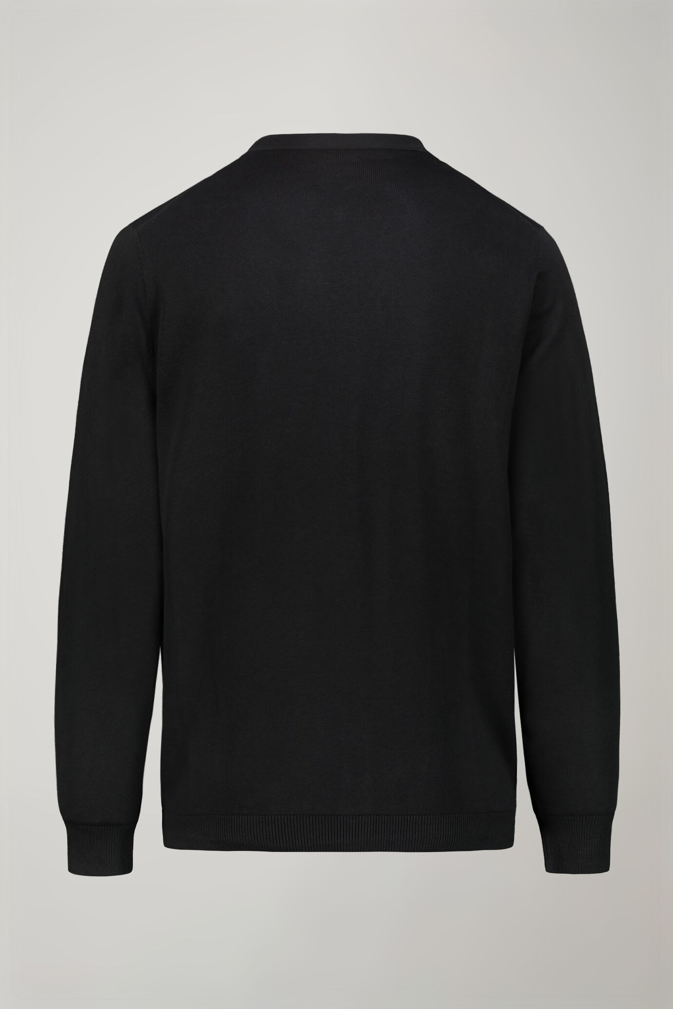 Men's sweater V collar 100% cotton regular fit image number 5