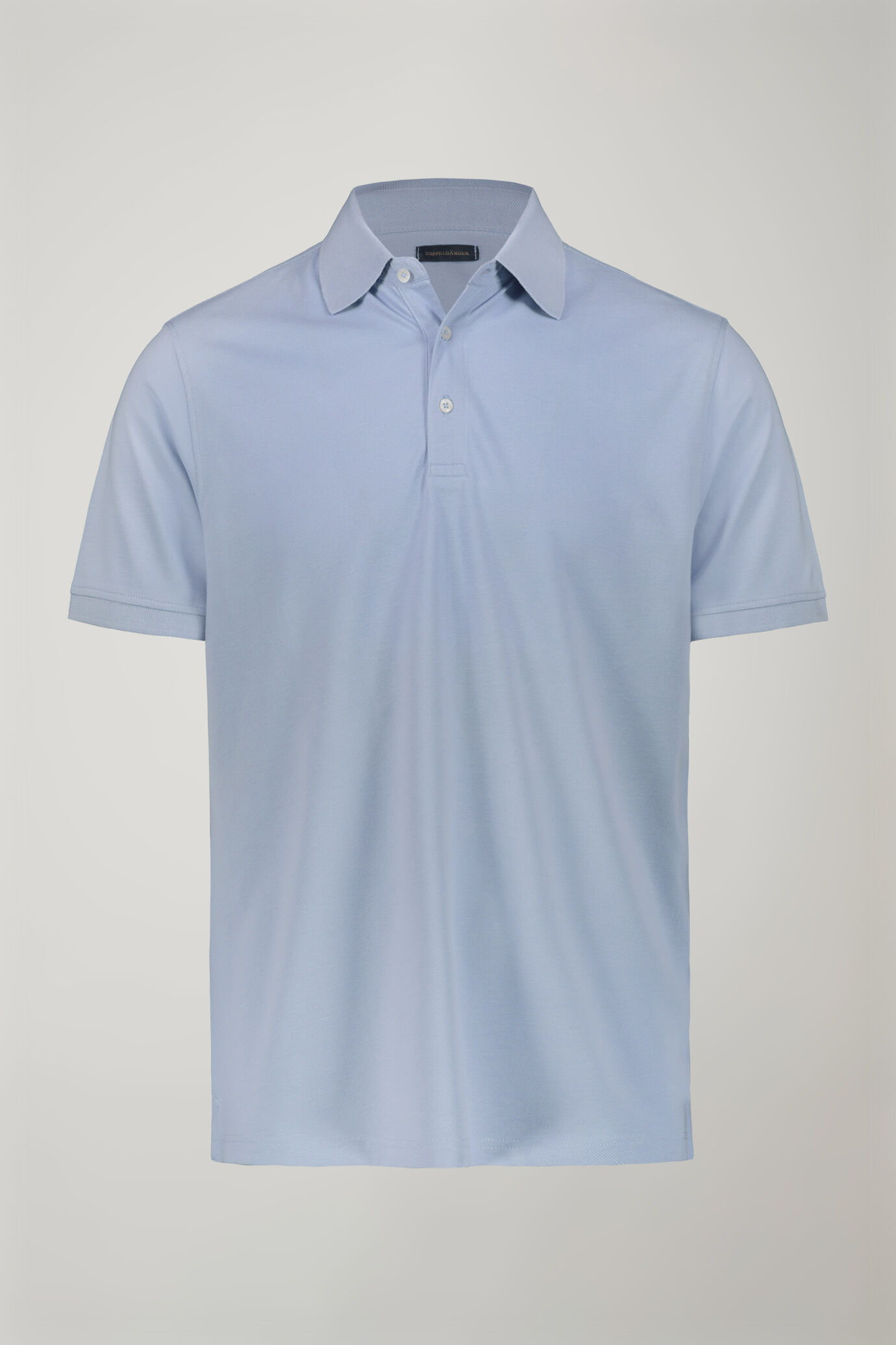 Kurz&auml;rmeliges Herren-Poloshirt aus 100 % Baumwolle in normaler Passform image number 4