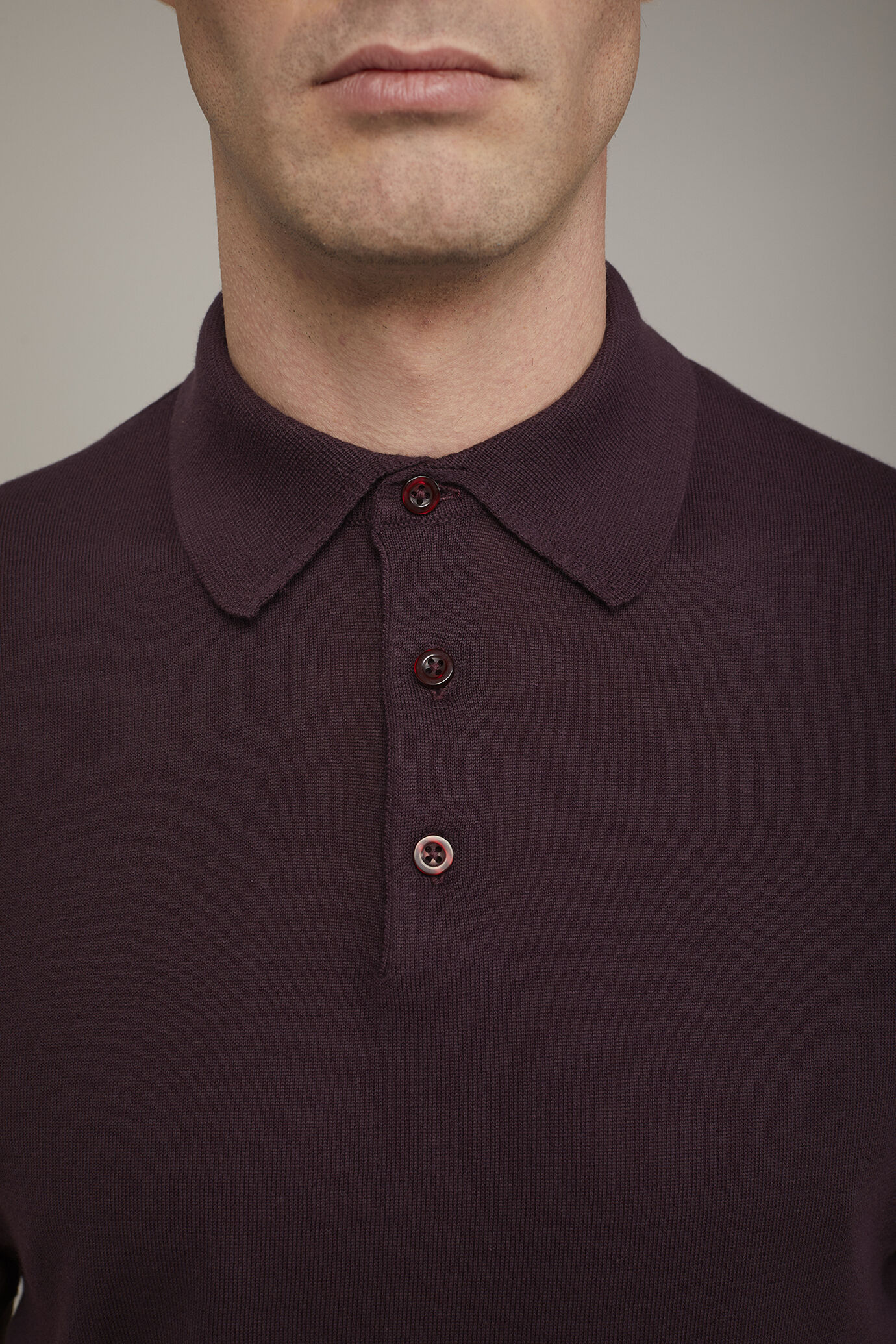 Polo in maglia uomo 100% cotone con manica corta regular fit image number 3