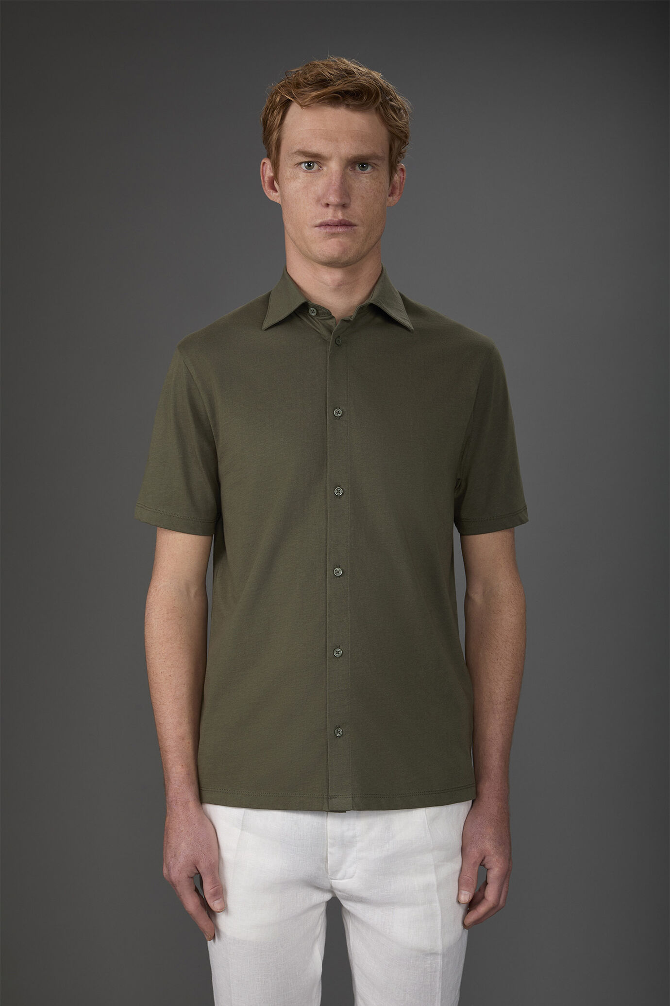 Polo homme, manches courtes, en jersey 100% coton image number 0