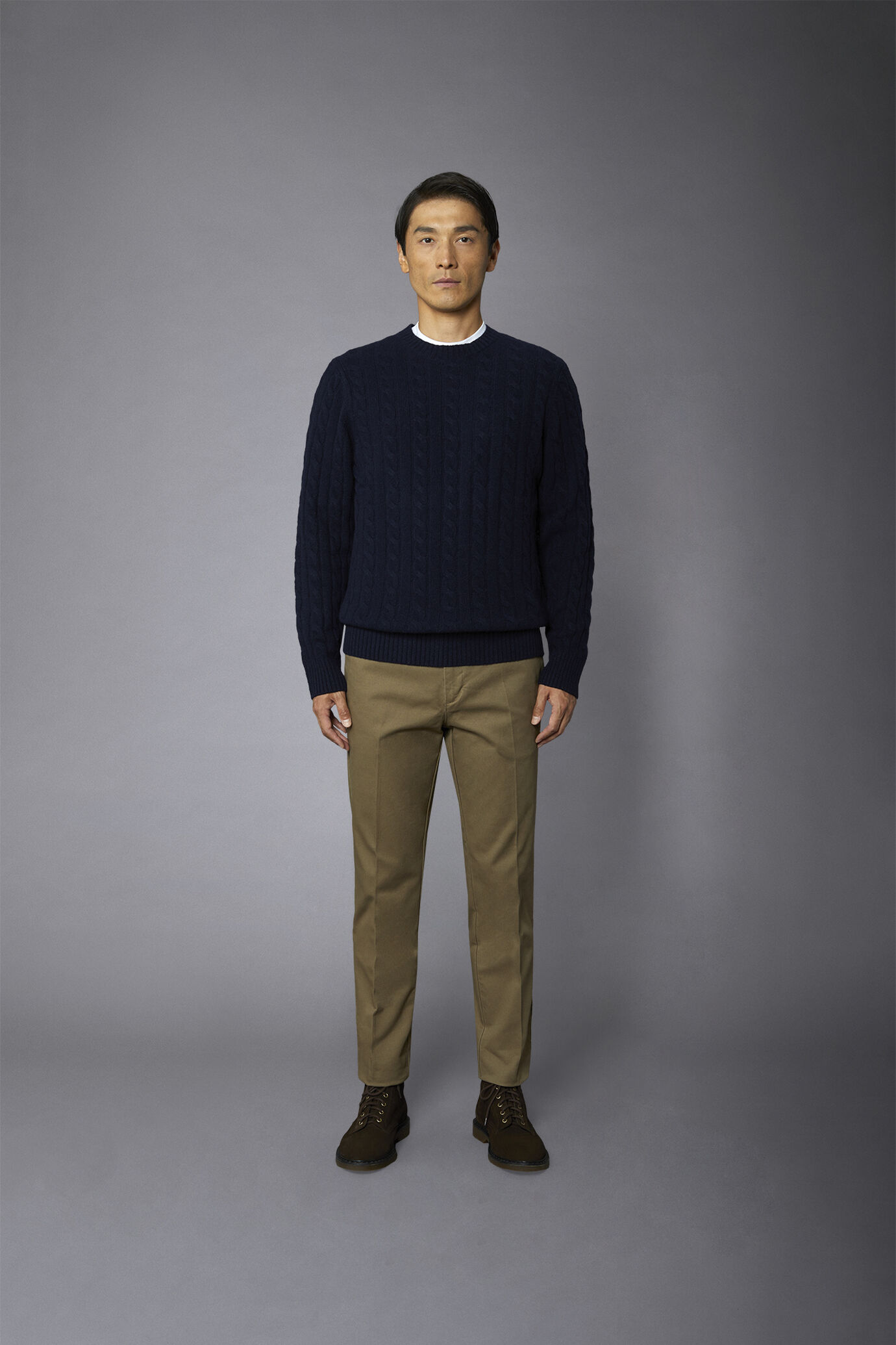 Pantalone chino uomo costruzione armaturata regular fit image number 2