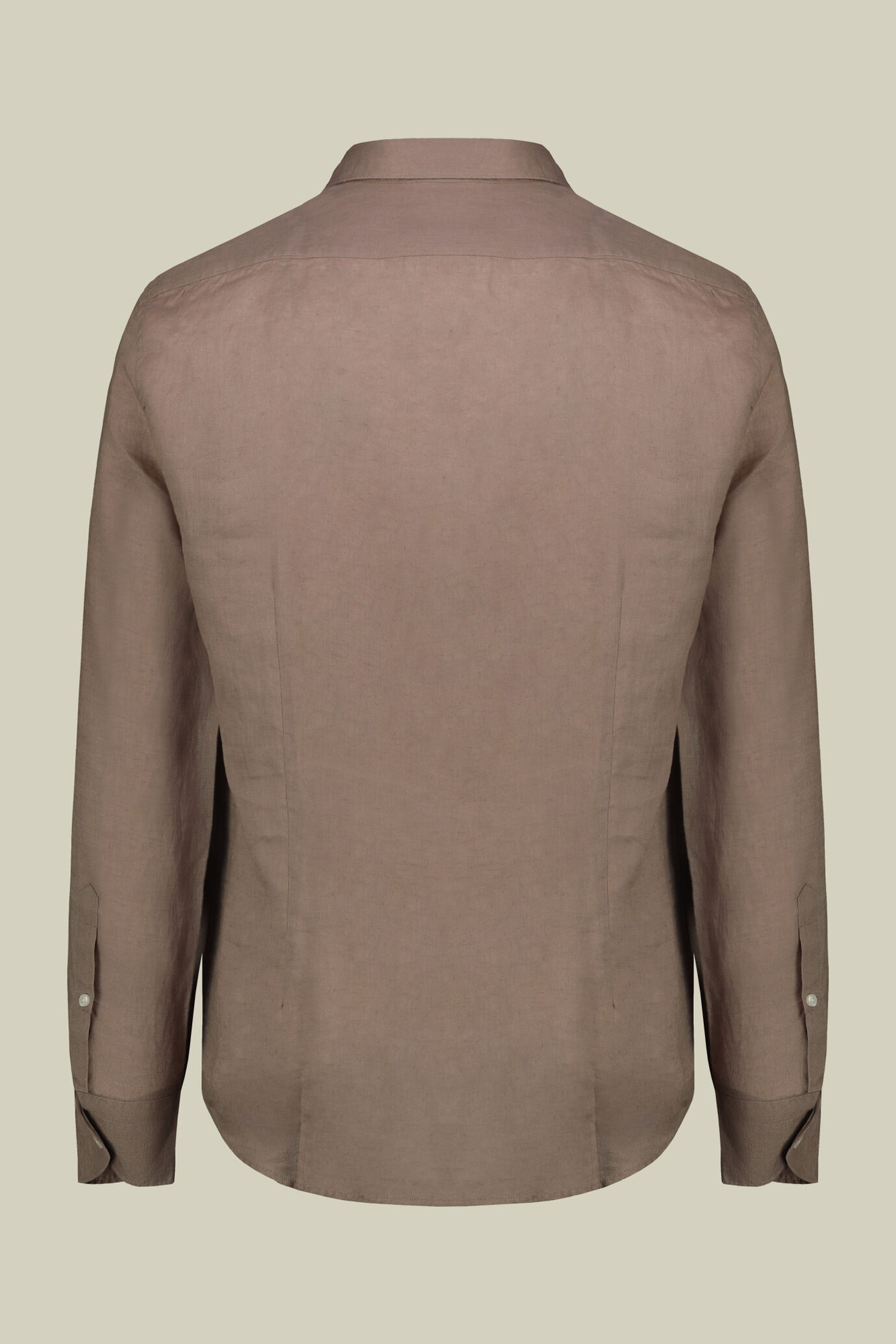 Chemise pour homme 100 % lin boutons blanc cass&eacute; image number 5