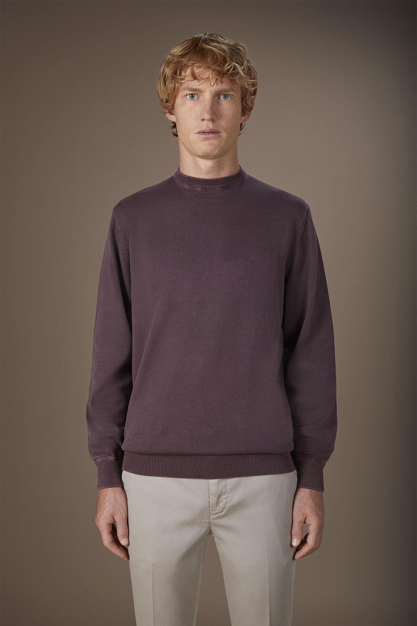 Herren-Pullover mit 100% Baumwolle in normaler Passform image number 0