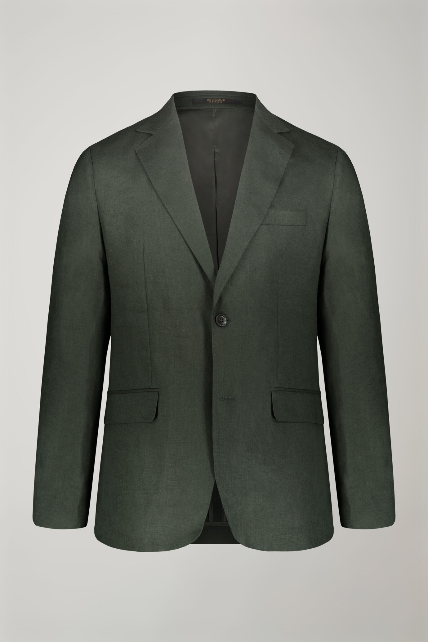 Single-breasted suit 100% Linen regular fit solid color image number 0