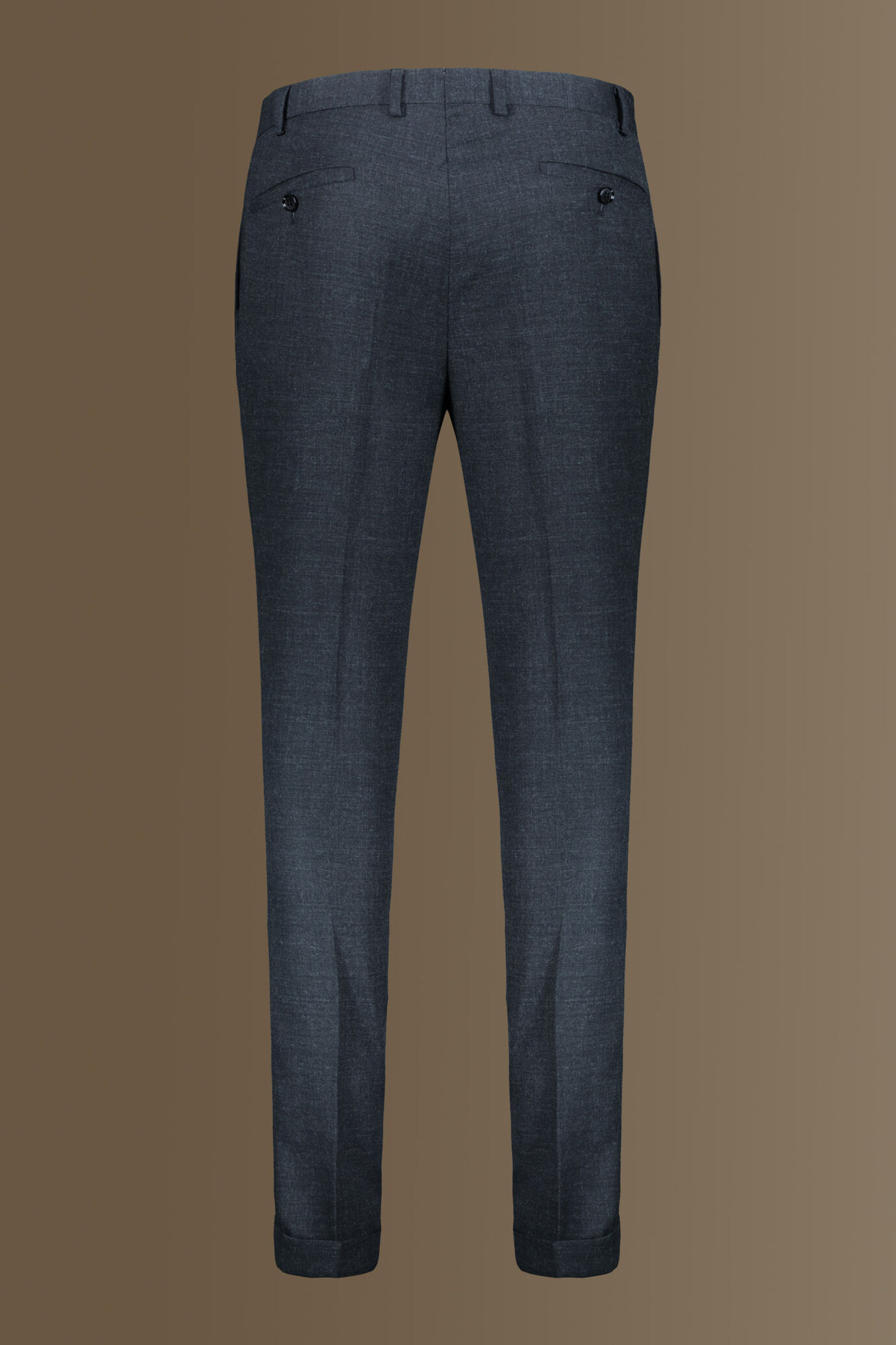 Abito monopetto uomo tinta unita pantalone con pinces image number 8