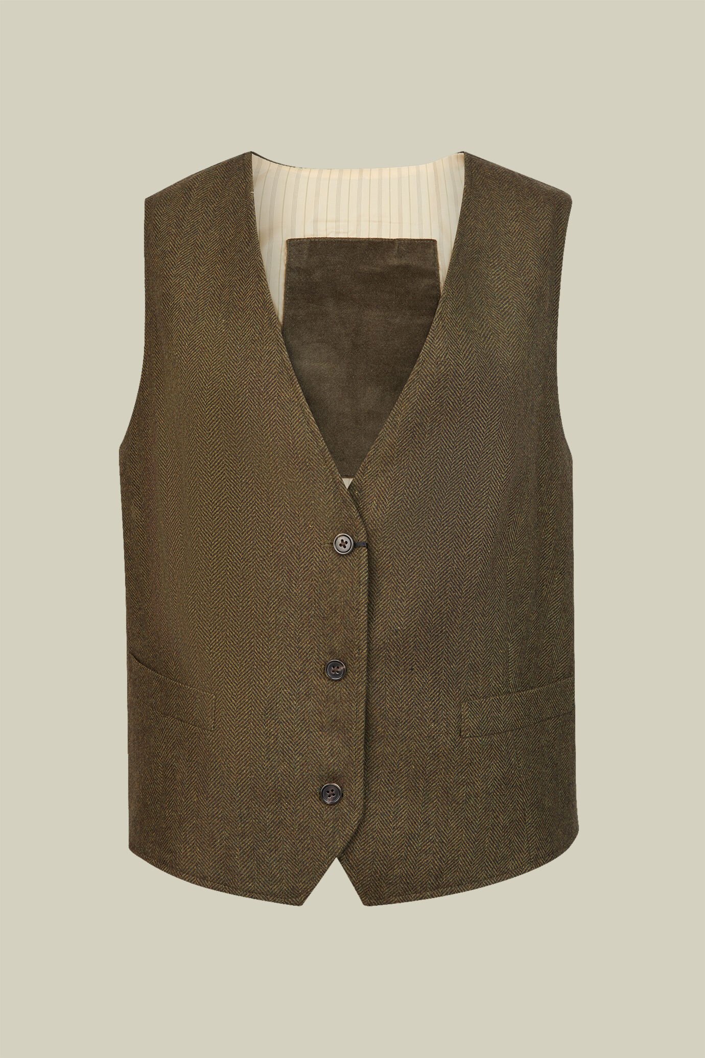 Gilet donna Wool Blend spinato regular fit
