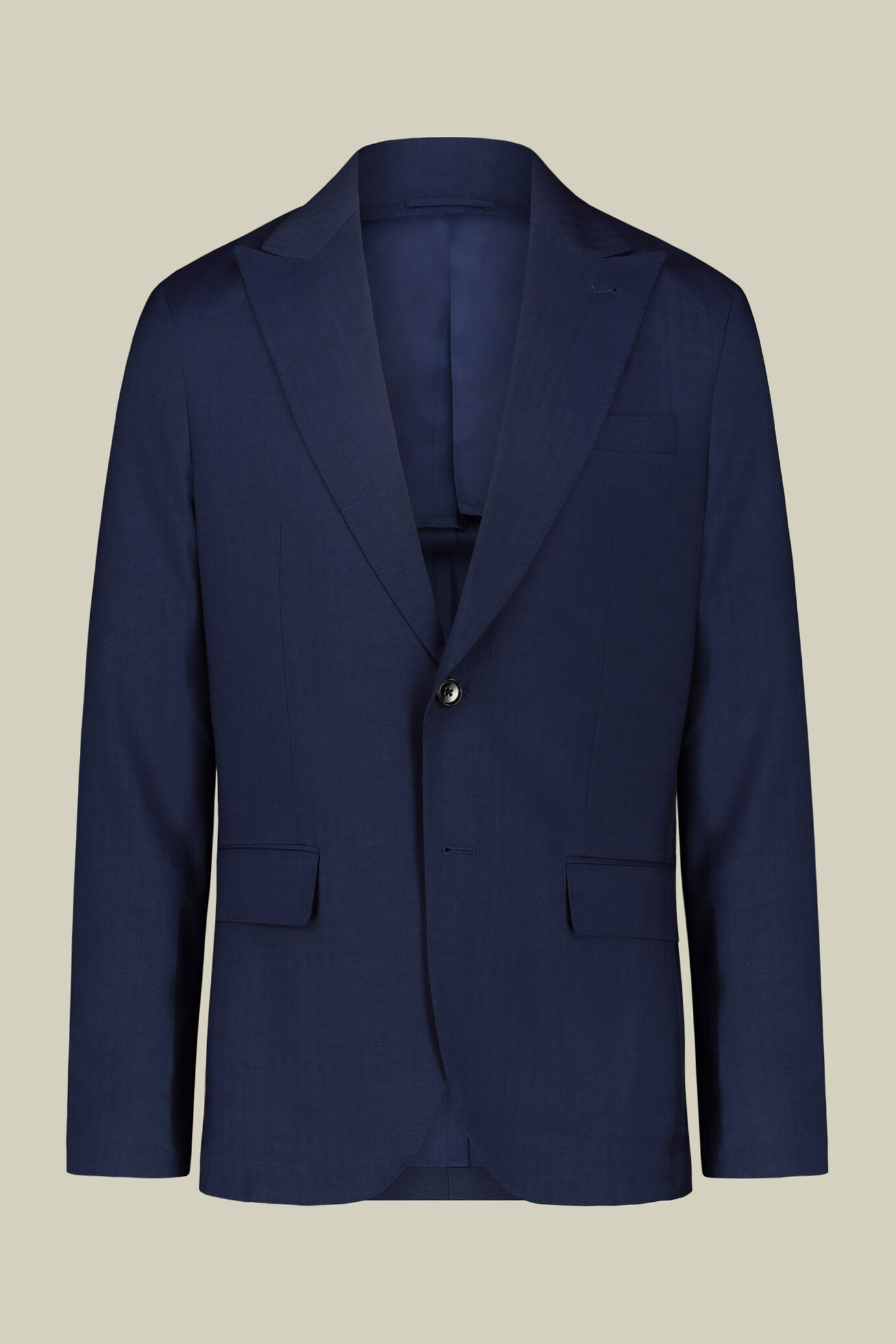 Single-breasted men's suit with single-pleat trousers in iridescent effect herringbone design fabric image number 4