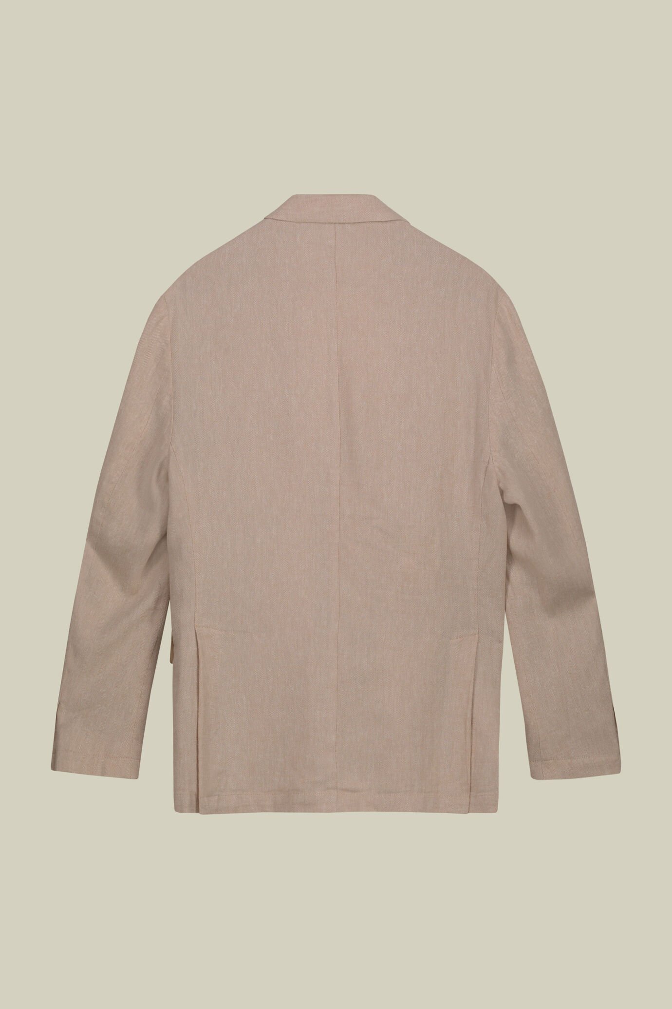 Einreihiges, ungefüttertes Herrensakko mit spitzem Revers und Pattentaschen. image number 5