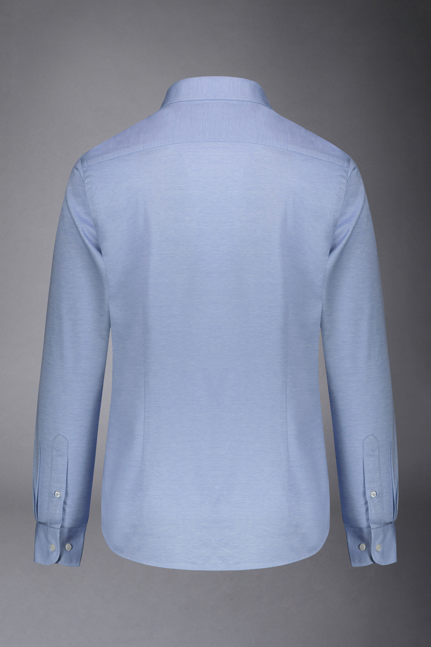 Chemise classique en jersey sans genre Col français Coupe confortable Tissu mélangé imprimé image number 5