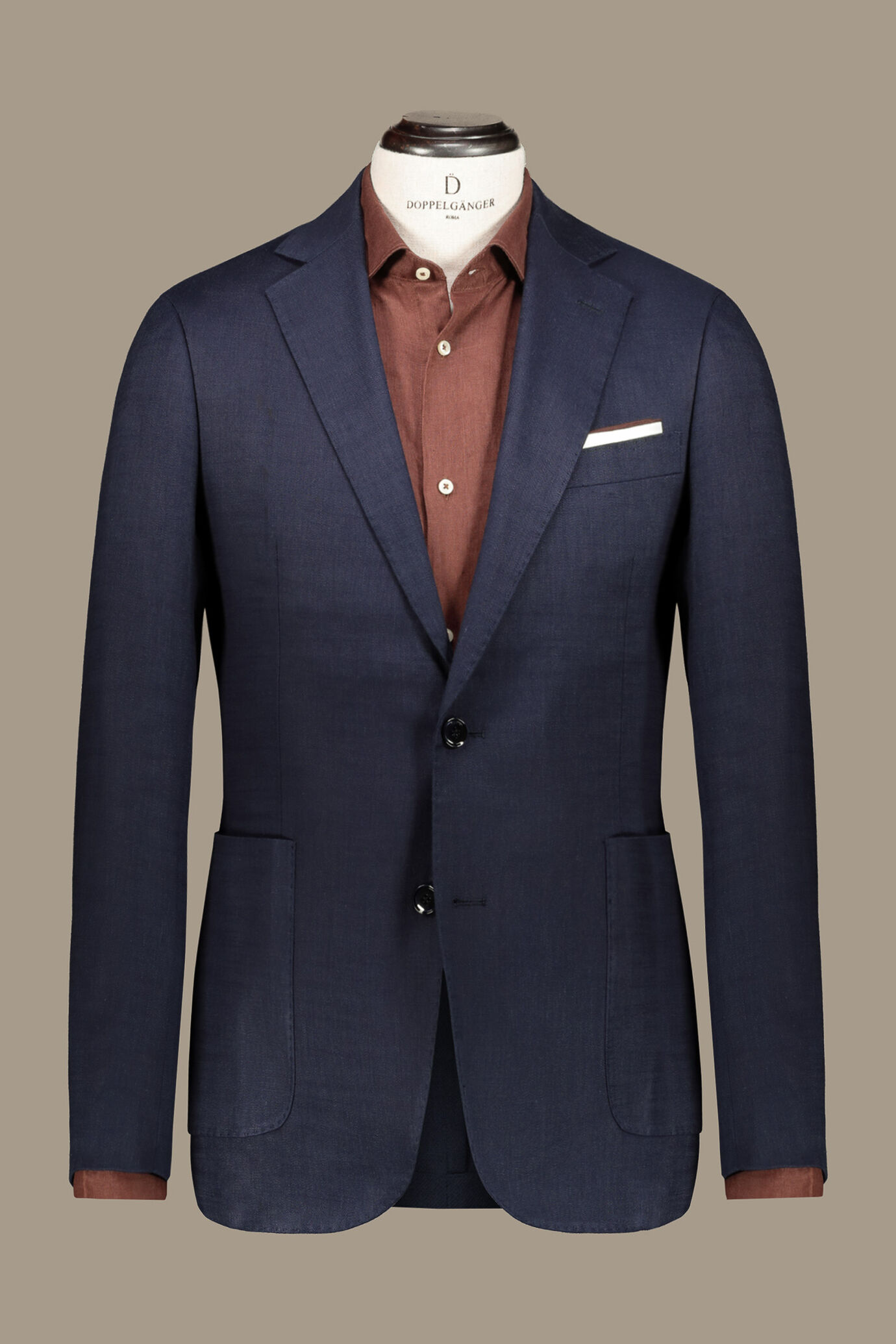 Giacca monopetto twill in misto lino image number 5