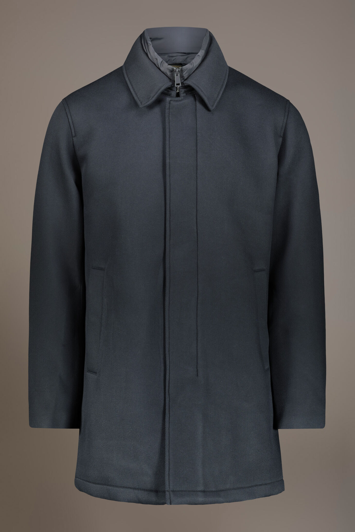 Padded coat in twill fabric image number 5