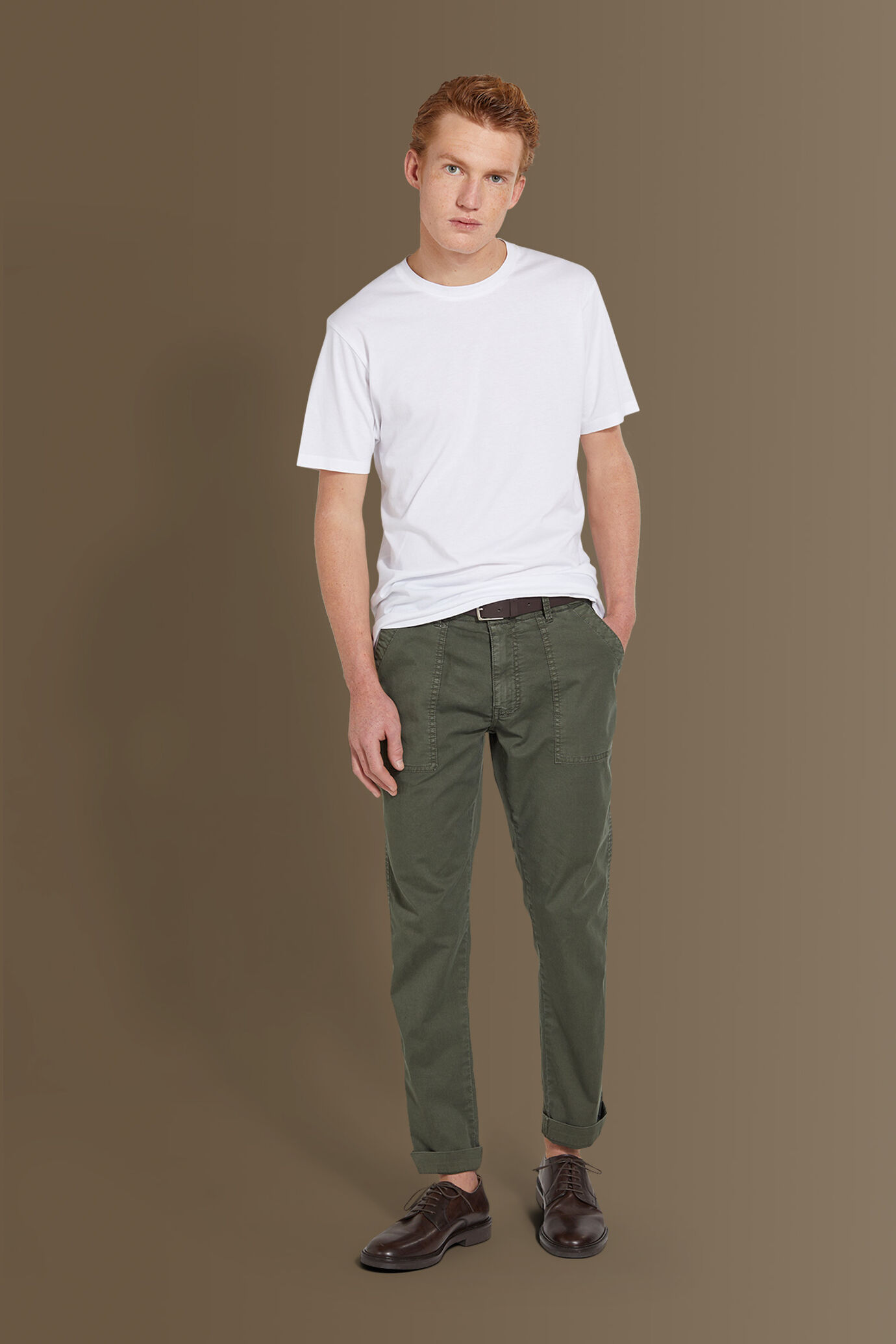Pantalone fatigue uomo costruzione twill elasticizzato image number 1