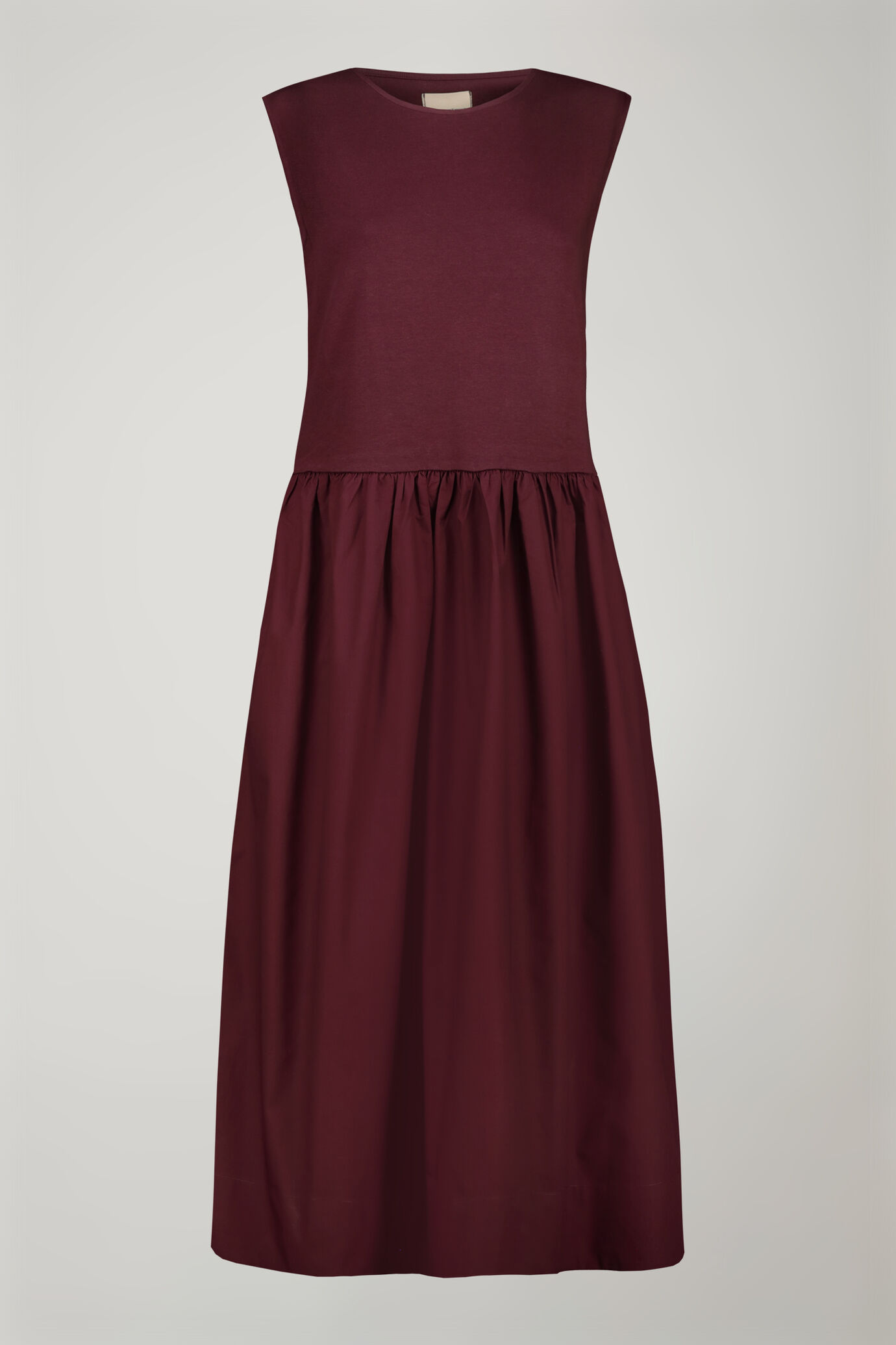 Ärmelloses Midikleid für Damen aus 100 % Baumwolljersey in normaler Passform image number 4