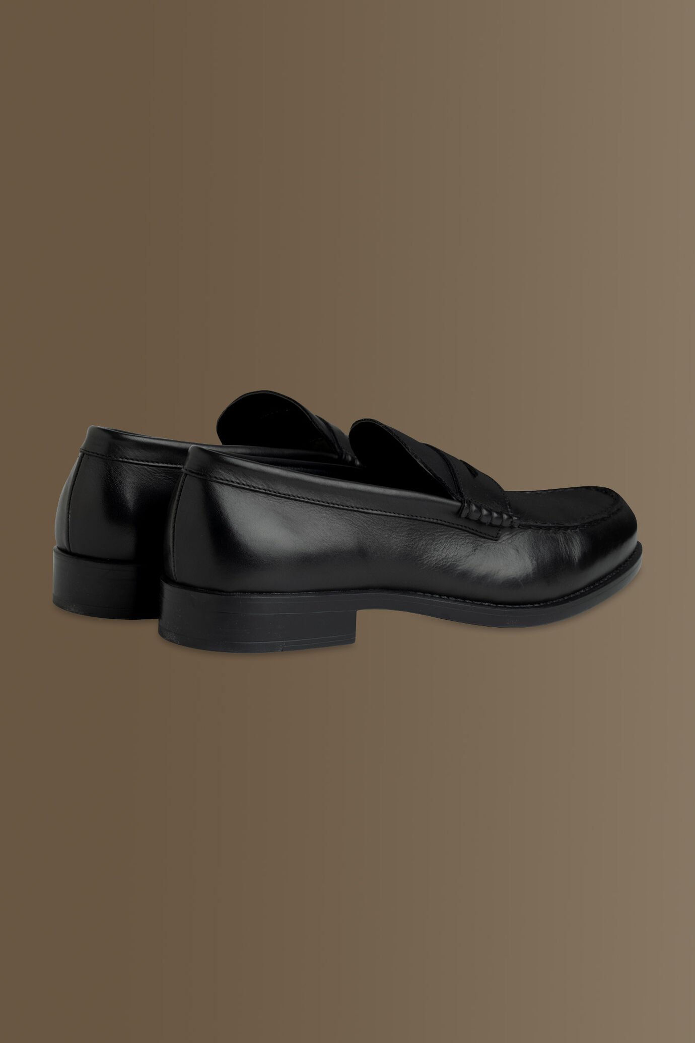 100% leather loafer shoes image number 3