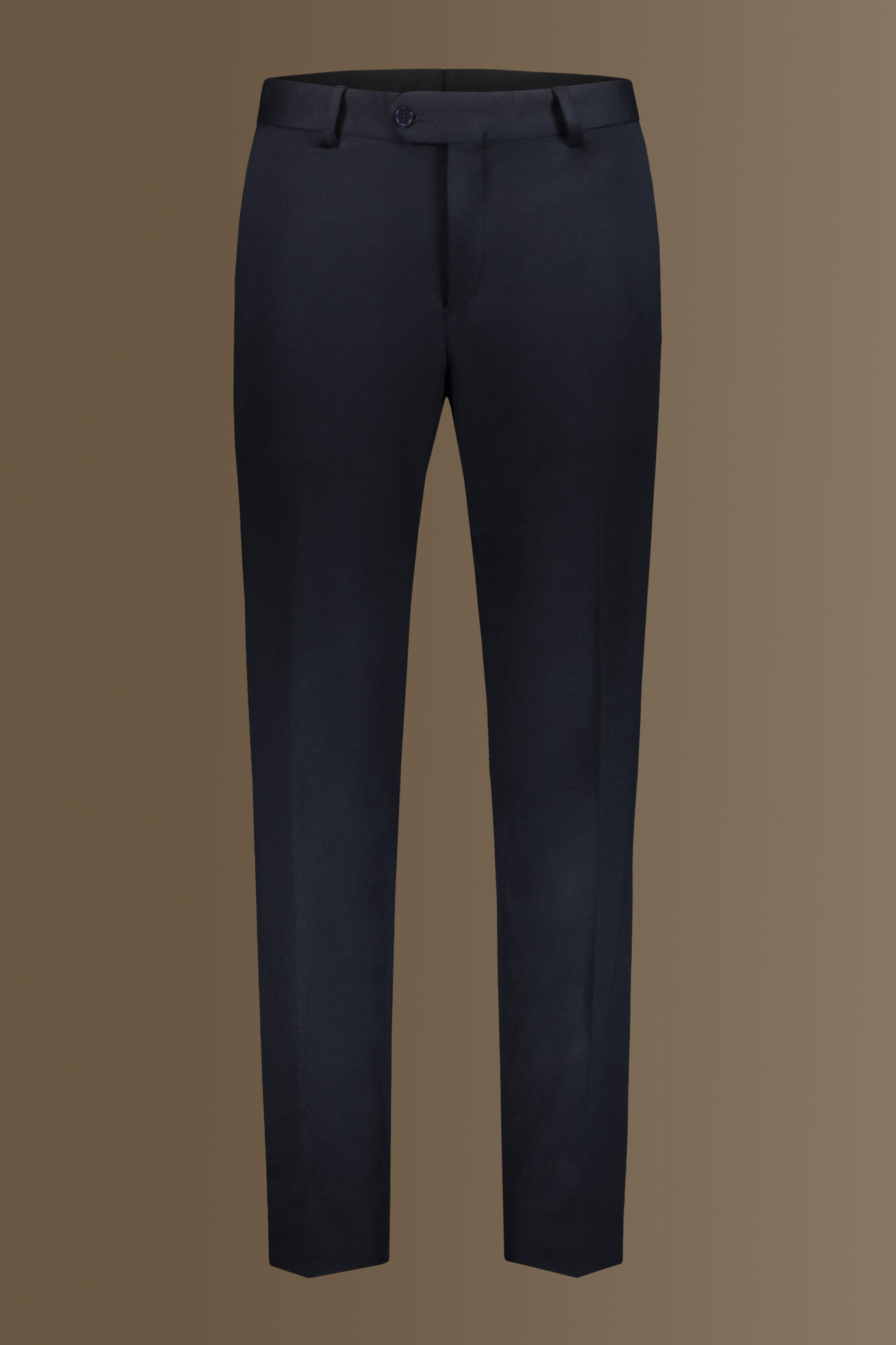 Single breasted suit flat trousers jersey fabric image number 7