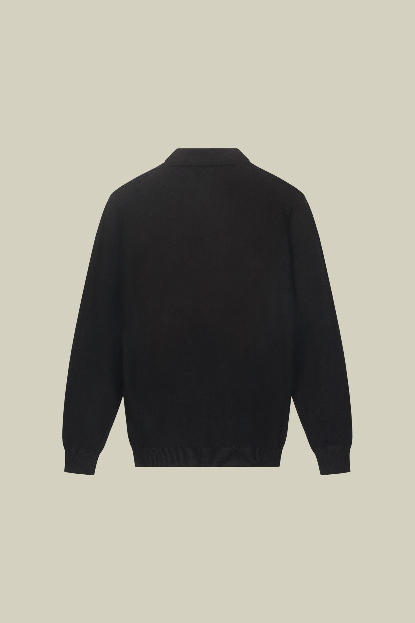 Polo uomo in maglia misto lana e cotone regular fit image number 5