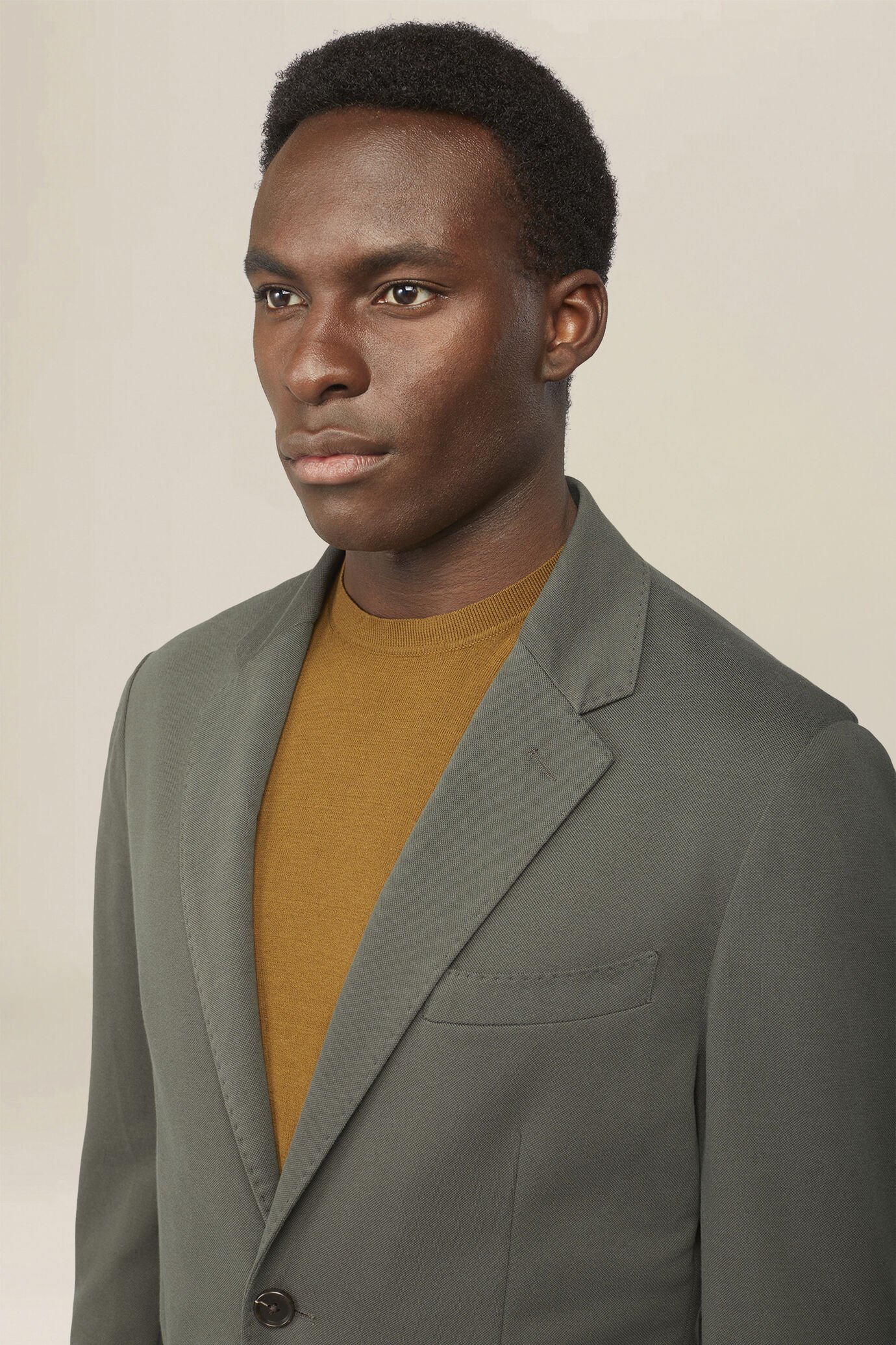 Veste homme &agrave; simple boutonnage, sans doublure, coupe classique image number 2