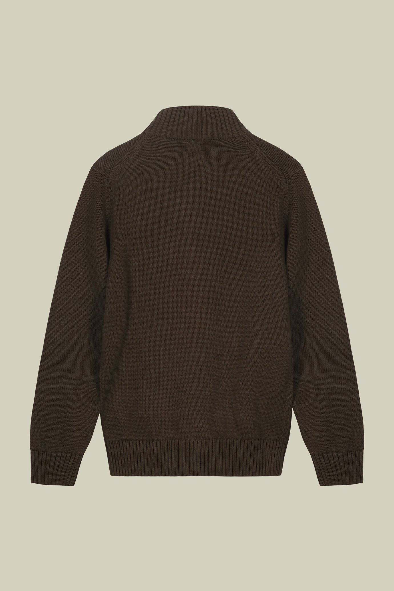 Cardigan pour homme 100 % coton avec fermeture à glissière coupe regular fit image number 5