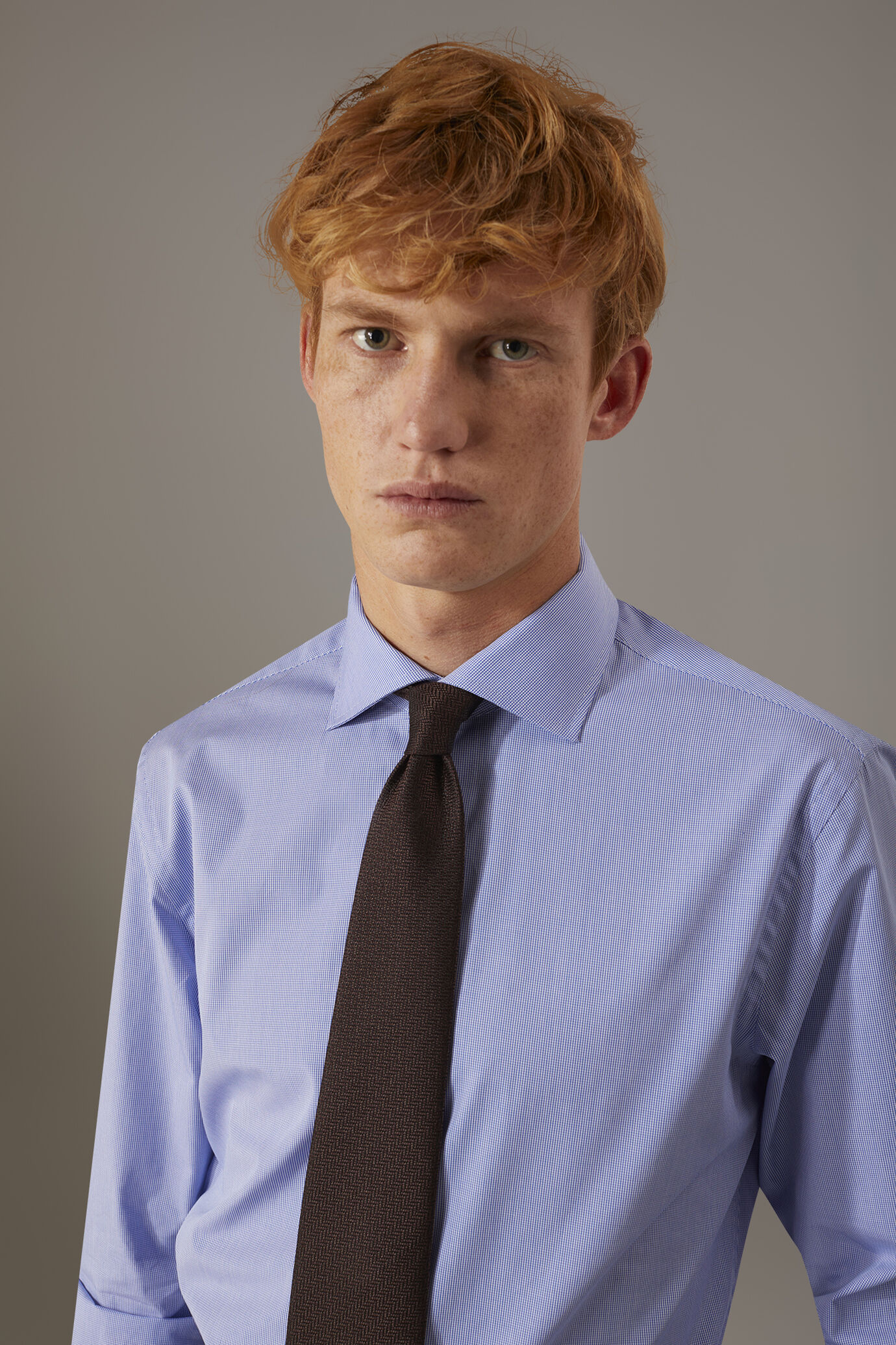 Chemise classique col français fit classique en vichy image number 1