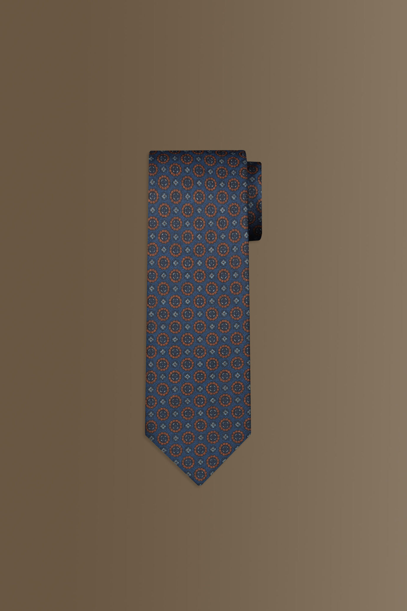 Cravatta uomo con tessuto effetto lana con fantasie image number 0