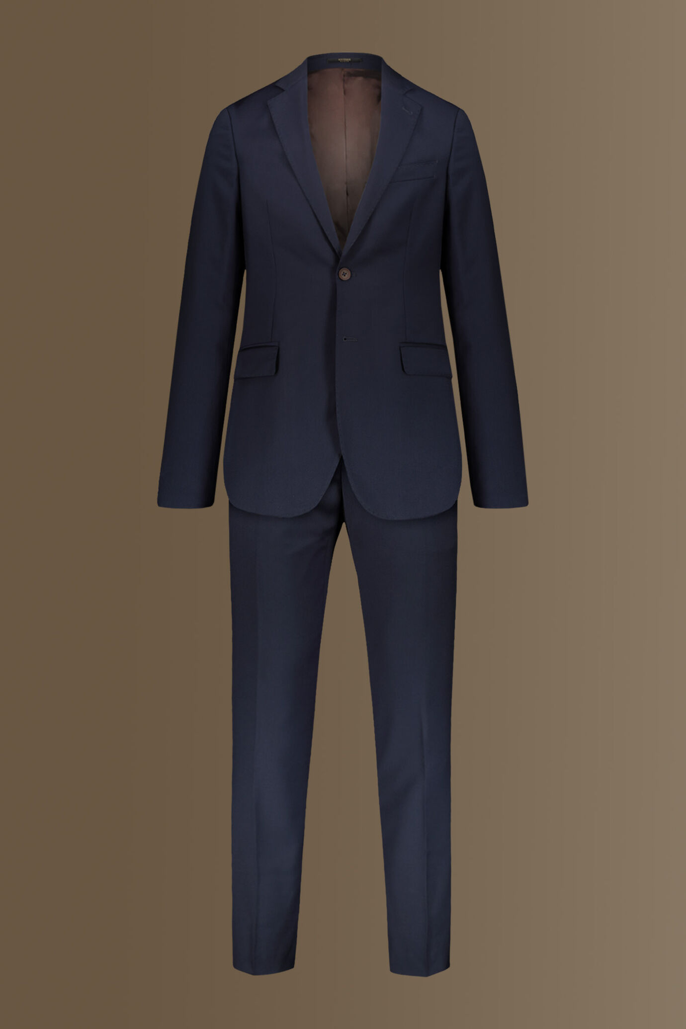 Single-breasted solid color travel suit image number 9