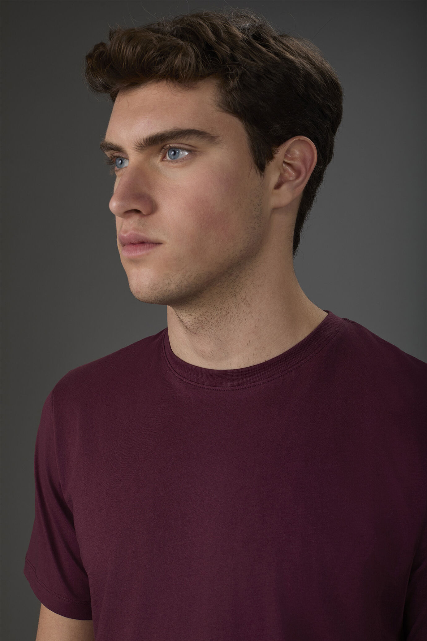 T-shirt homme, col rond et manches courtes, en coton biologique image number 2