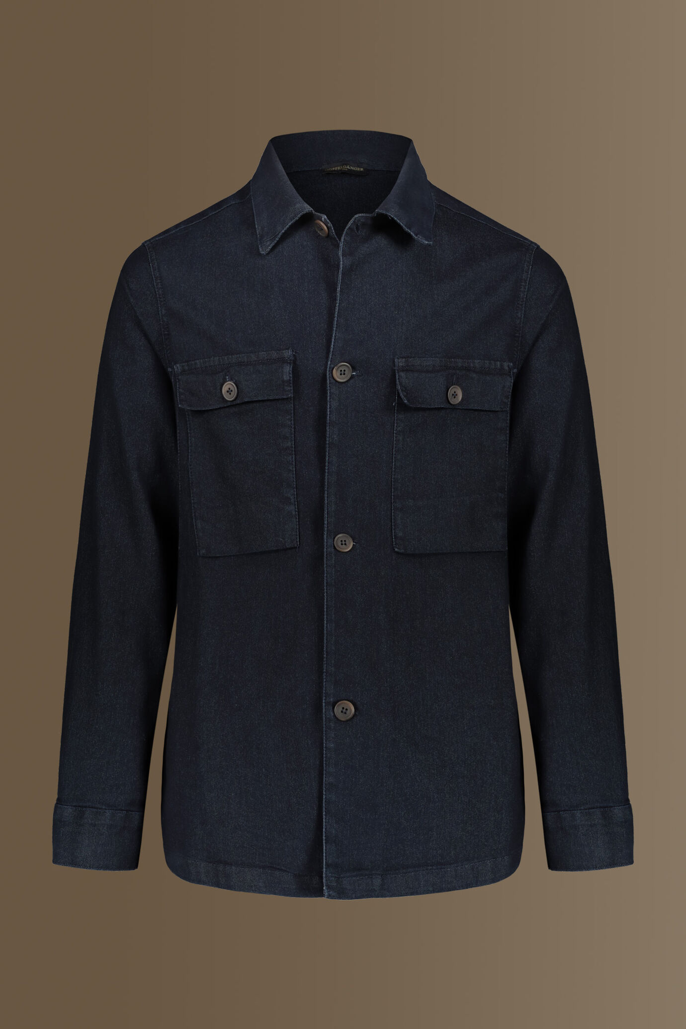 Overshirt uomo in denim stretch Made in Italy image number 6