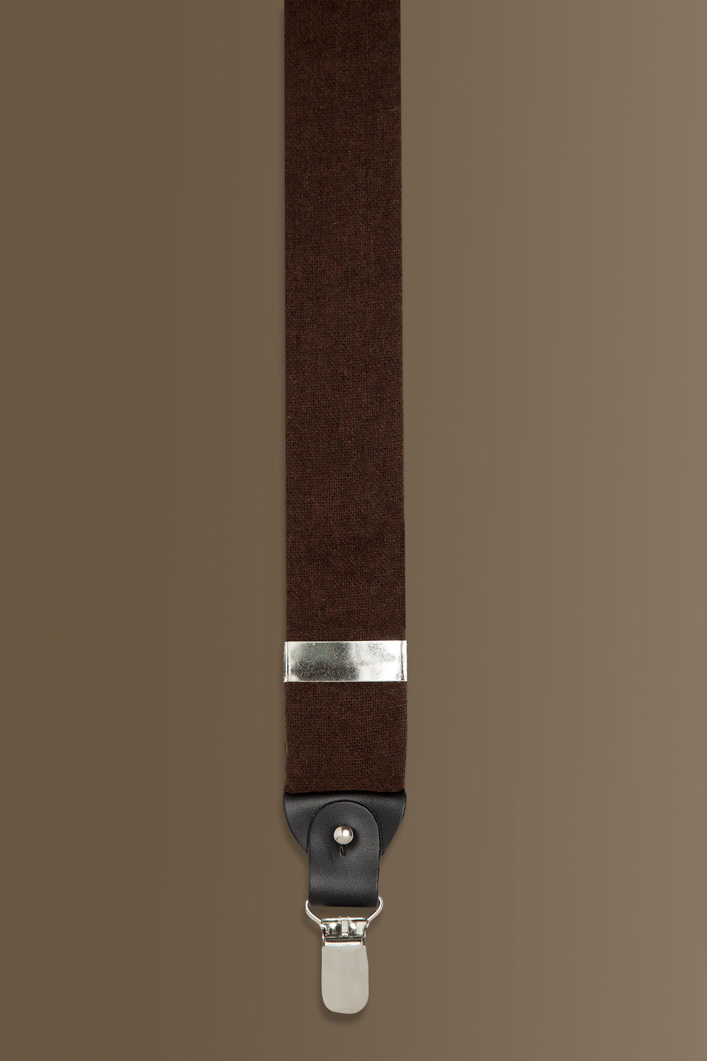 Suspenders - plain colour - wool blend image number 1