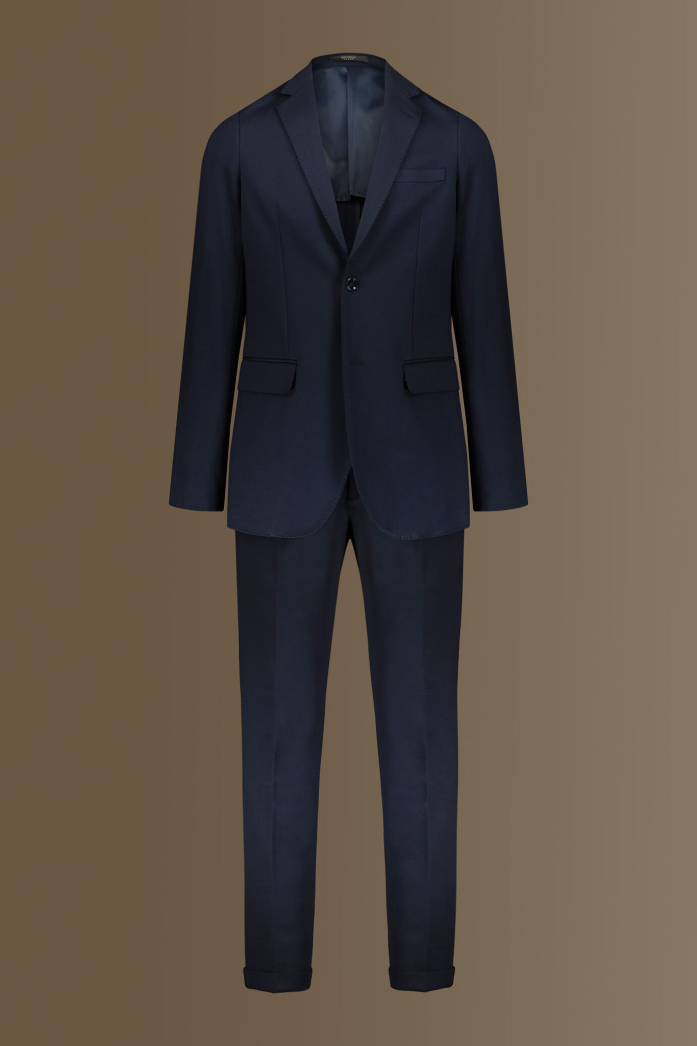 Abito monopetto in jersey con pantalone con pinces singola image number 9