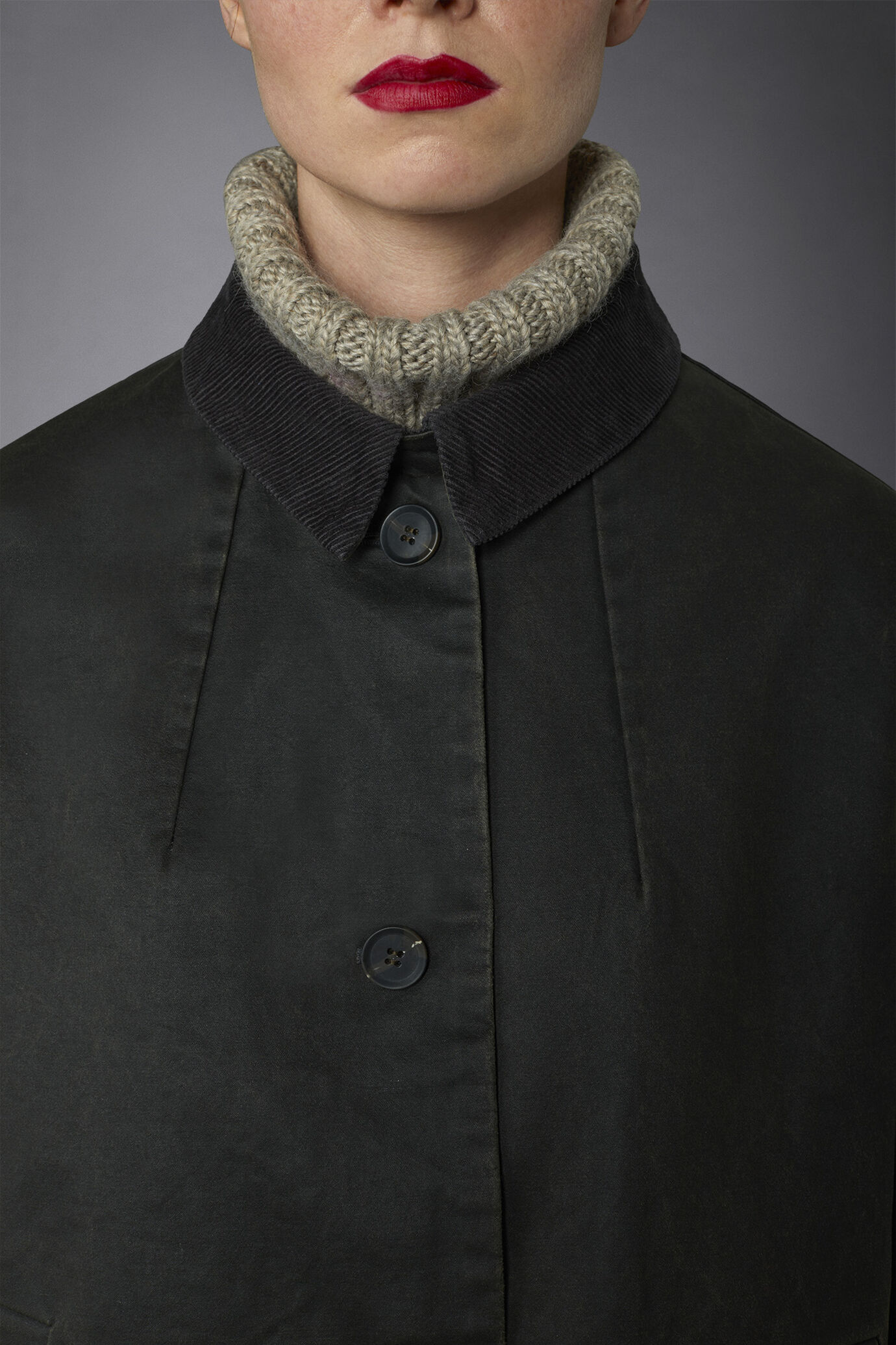 Impermeabile donna in cotone cerato image number 3